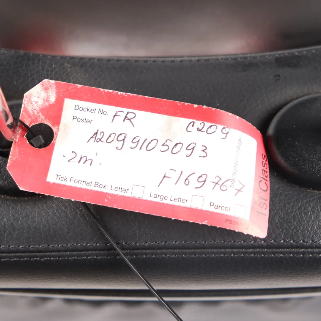 Front Seat Mercedes C209 Right O/S Heated Nappa Leather Black Memory to with Part number A2099105093 Front Seat Mercedes C209 Right O/S Heated Nappa Leather Black Memory - SKU rhd-A2099105093 - Part number A2099105093