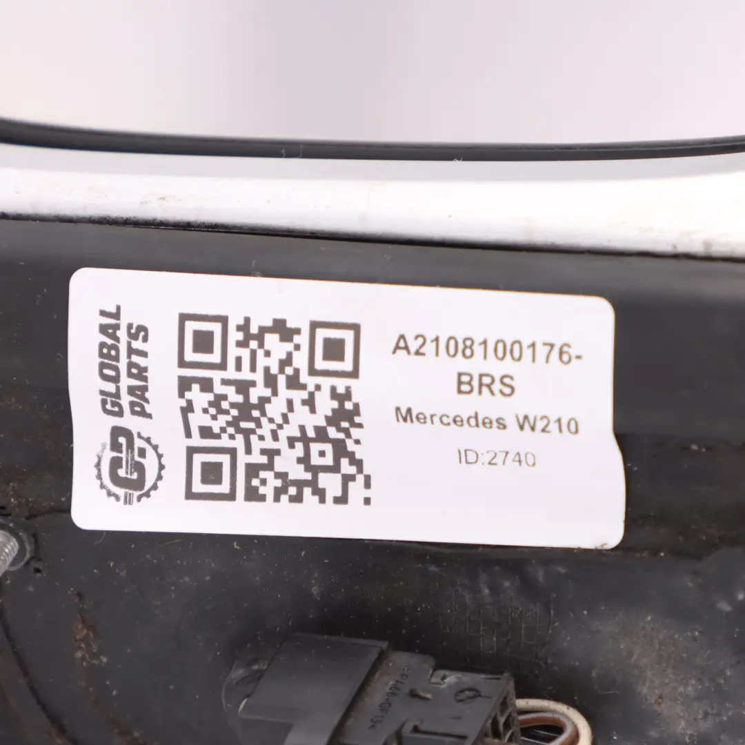 Mercedes W210 Wing Mirror Door Left N/S Outside Brilliant Silver - 9744 - SKU rhd-A2108100176-BRS - Part number A2108100176