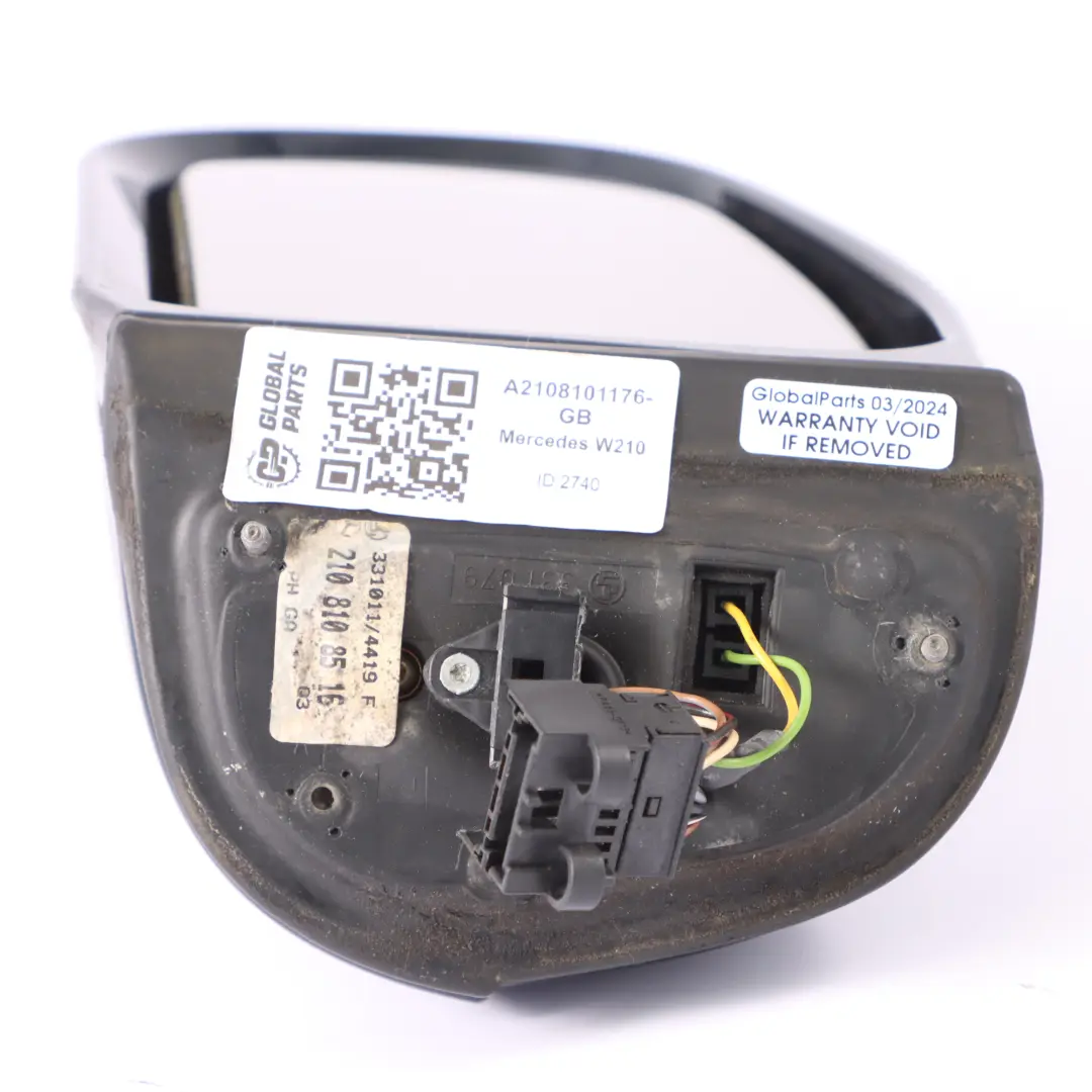 Wing Mirror Door Left N/S Outside Green Black - 189 to Mercedes W210 with Part number A2108101176 Mercedes W210 Wing Mirror Door Left N/S Outside Green Black - 189 - SKU rhd-A2108101176-GB - Part number A2108101176