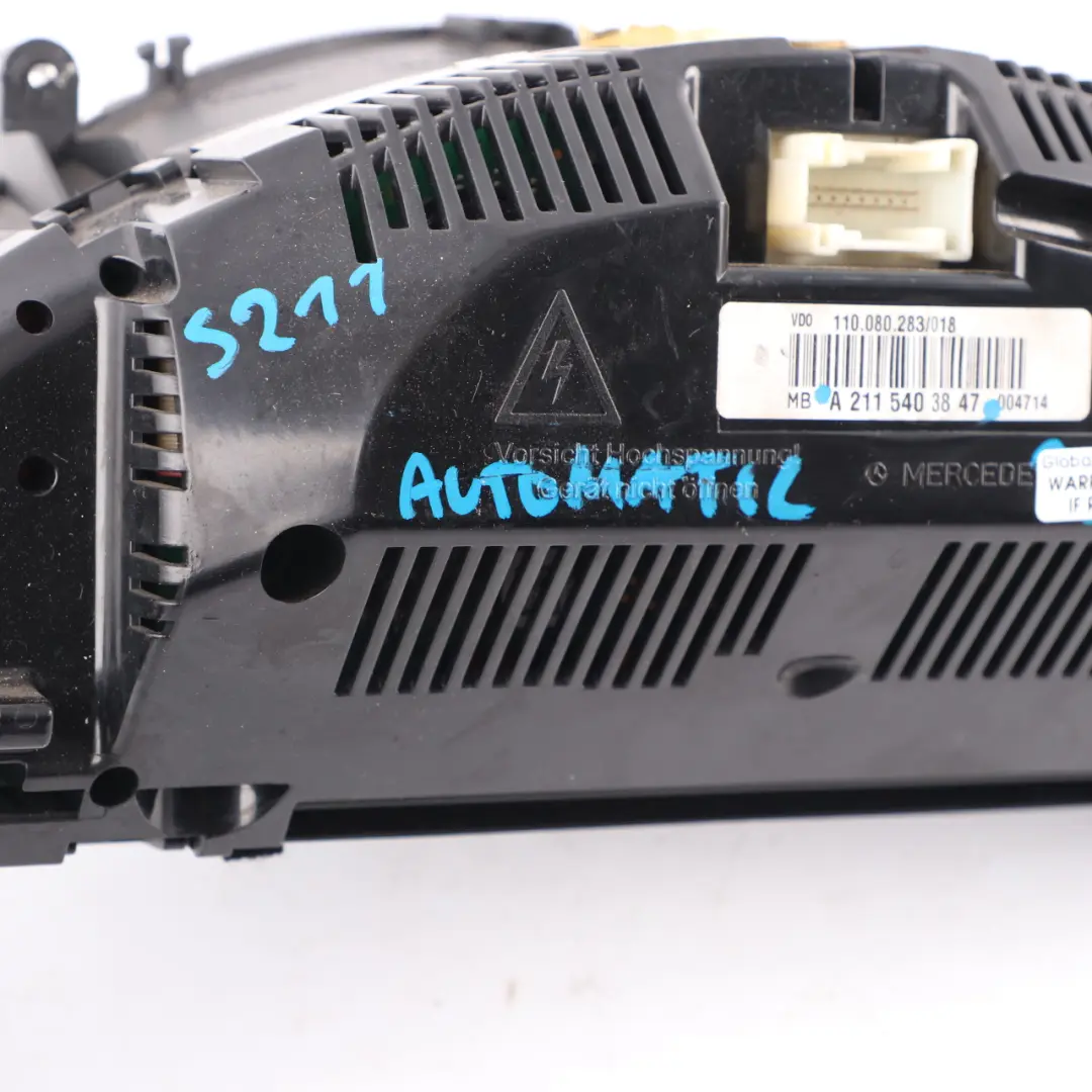 Mercedes W211 Diesel Instrument Cluster Speedo Clocks Automatic - SKU rhd-A2115403847 - Part number A2115403847