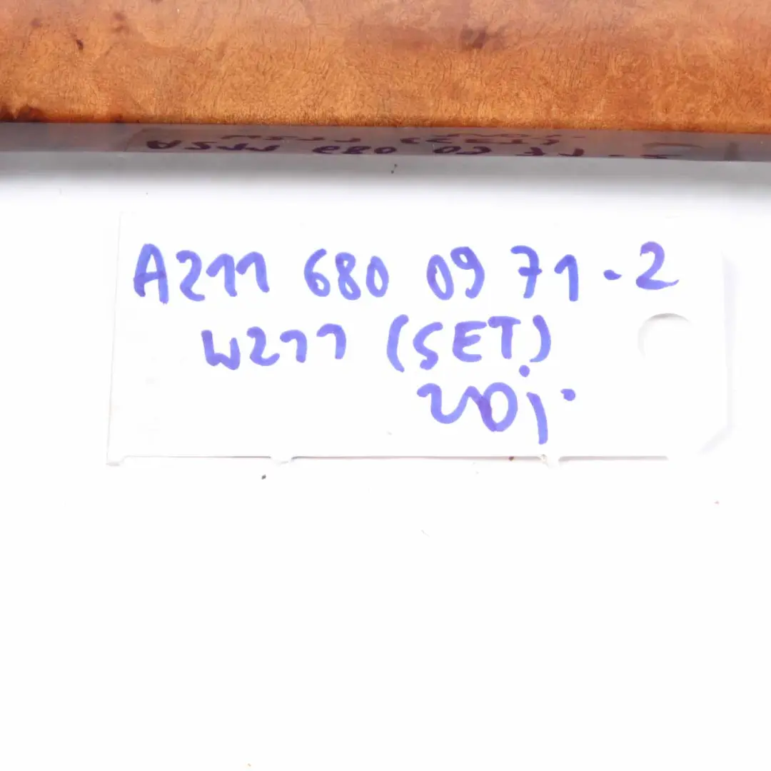 Mercedes W211 Trim Strip Set Interior Dashboard Console Door Wood Burr Walnut - SKU rhd-A2116800971-2 - Part number A2116800971