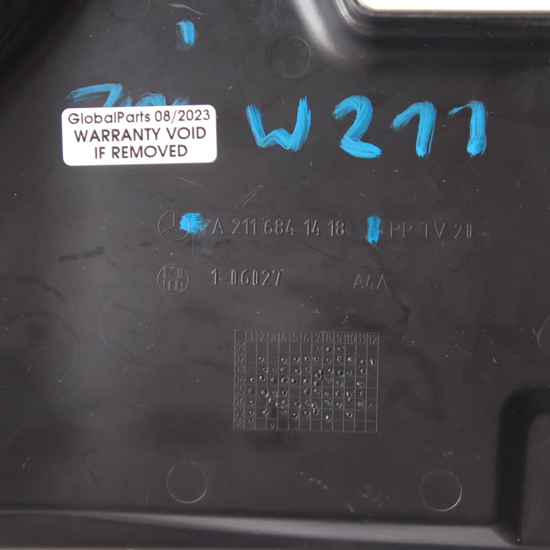 Parking Brake Pedal Unit Trim Cover Panel to Mercedes W211 with Part number A2116841418 Mercedes W211 Parking Brake Pedal Unit Trim Cover Panel - SKU rhd-A2116841418 - Part number A2116841418