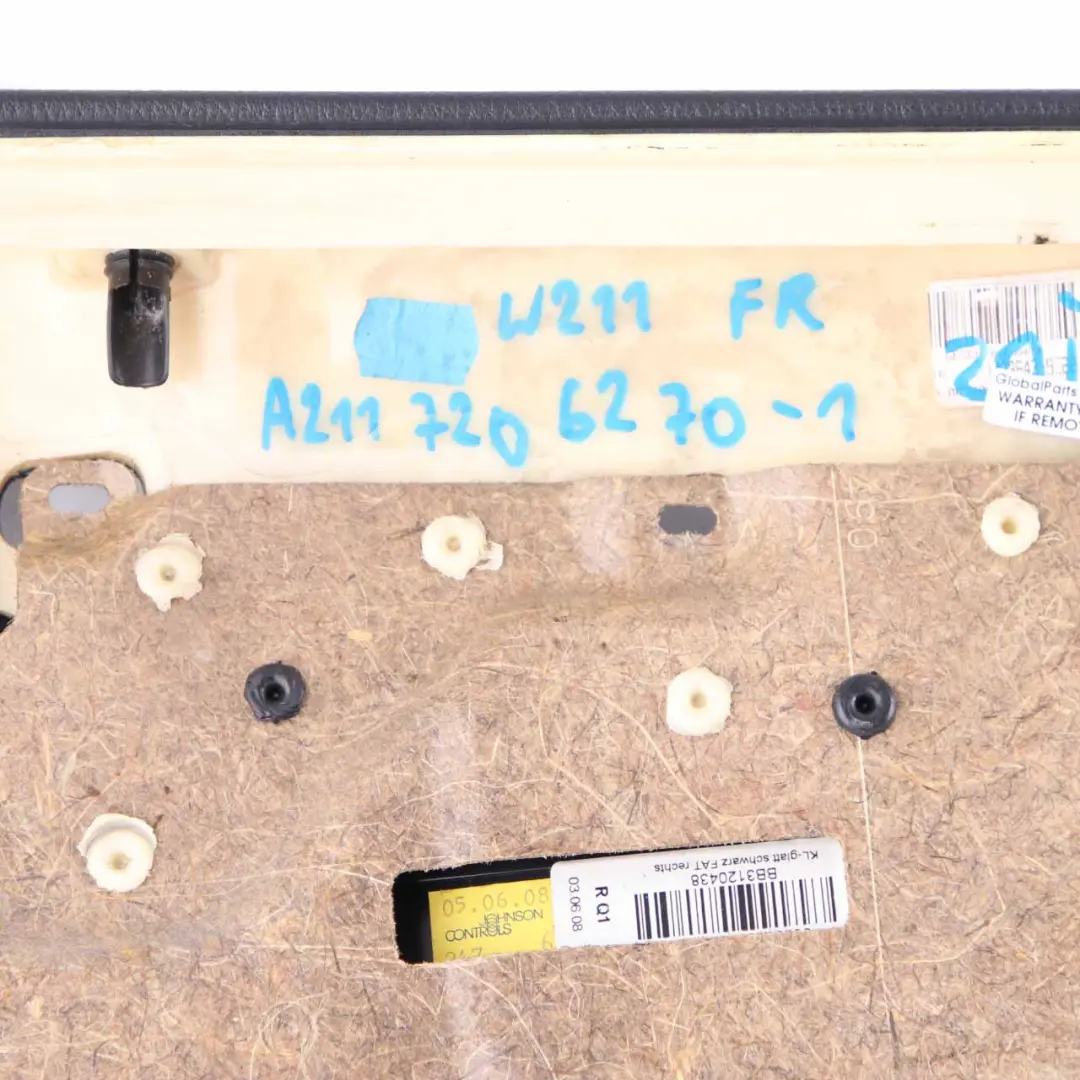 Door Card Front Right O/S Door Trim Panel Artico Imitation Leather to Mercedes W211 with Part number A2117206270 Mercedes W211 Door Card Front Right O/S Door Trim Panel Artico Imitation Leather - SKU rhd-A2117206270-1 - Part number A2117206270