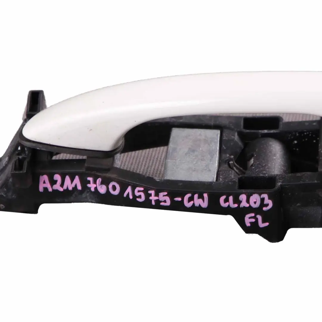 Mercedes CL203 Door Handle Grab Front Left N/S Calcite White 650 - SKU rhd-A2117601575-CW - Part number A2117601575