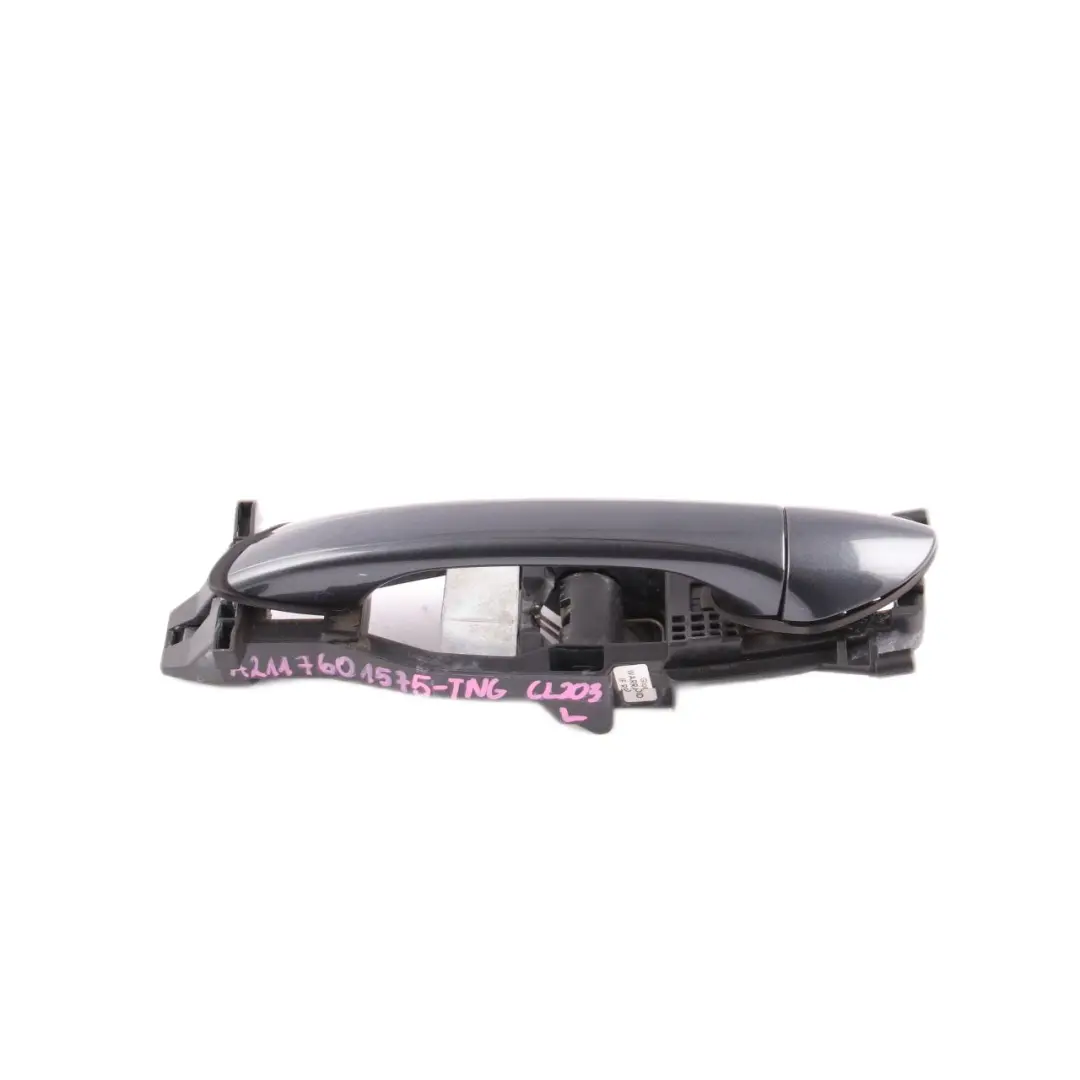 Door Handle Grab Front Left N/S Tenoritgrau Grey Metallic 755 to Mercedes CL203 with Part number A2117601575 Mercedes CL203 Door Handle Grab Front Left N/S Tenoritgrau Grey Metallic 755 - SKU rhd-A2117601575-TNG - Part number A2117601575