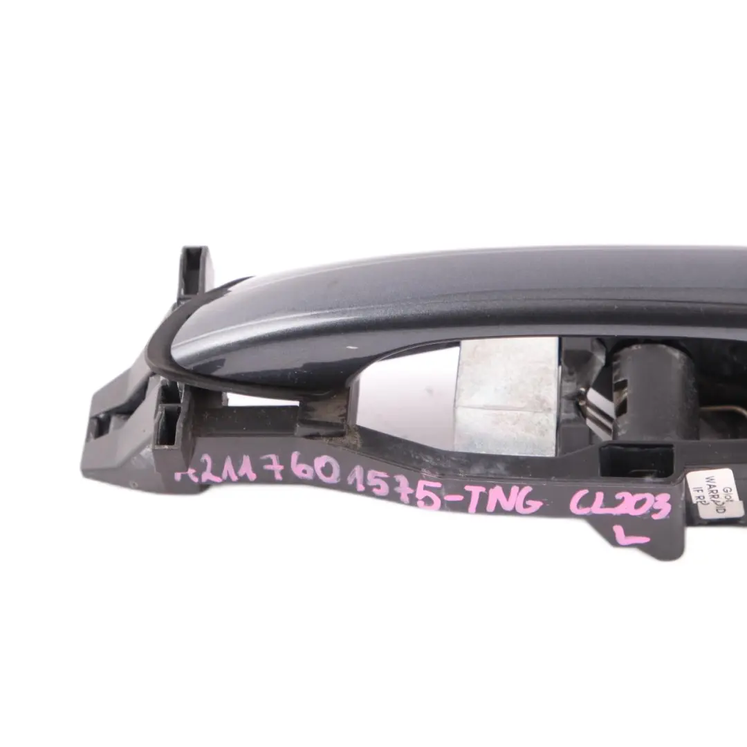 Door Handle Grab Front Left N/S Tenoritgrau Grey Metallic 755 to Mercedes CL203 with Part number A2117601575 Mercedes CL203 Door Handle Grab Front Left N/S Tenoritgrau Grey Metallic 755 - SKU rhd-A2117601575-TNG - Part number A2117601575