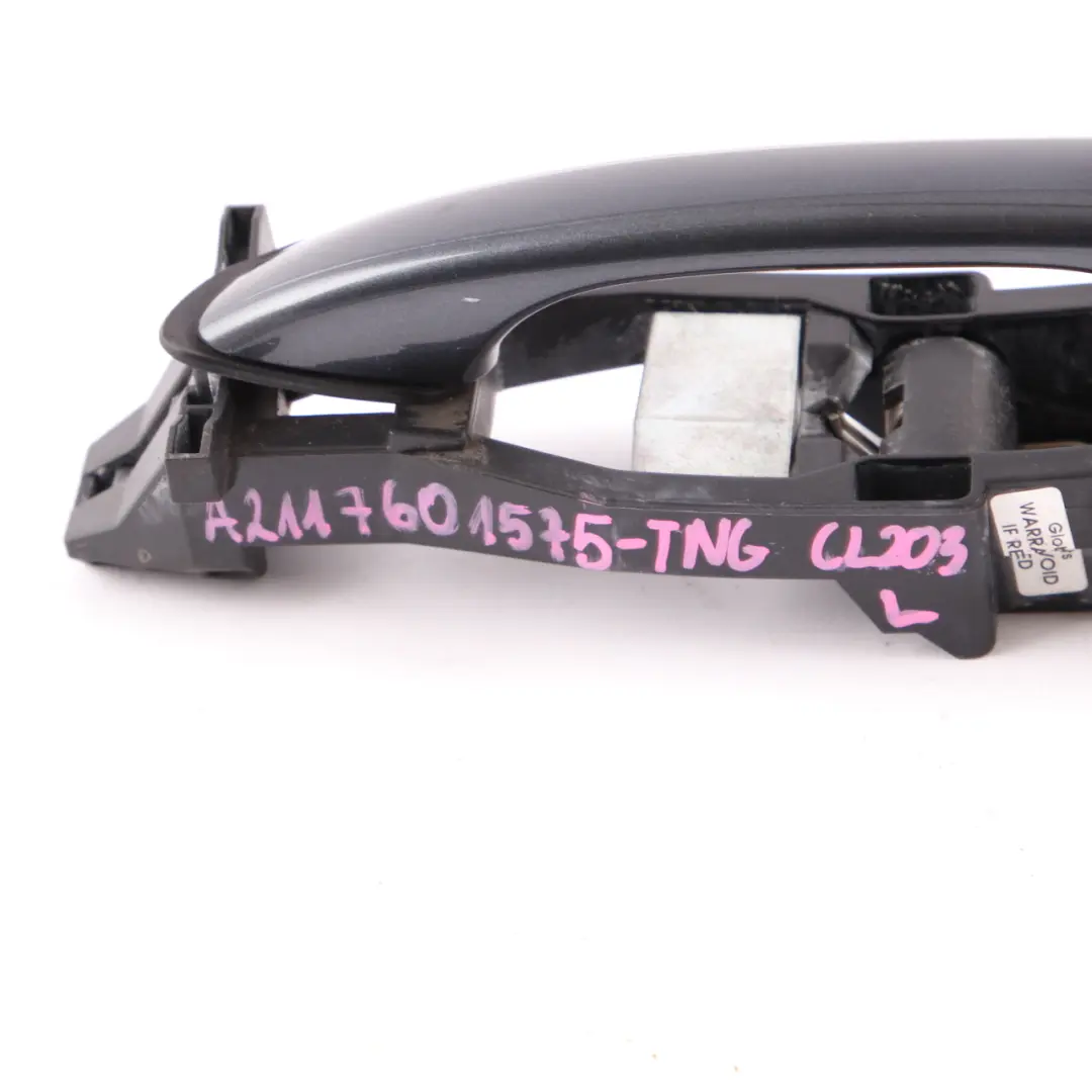 Door Handle Grab Front Left N/S Tenoritgrau Grey Metallic 755 to Mercedes CL203 with Part number A2117601575 Mercedes CL203 Door Handle Grab Front Left N/S Tenoritgrau Grey Metallic 755 - SKU rhd-A2117601575-TNG - Part number A2117601575