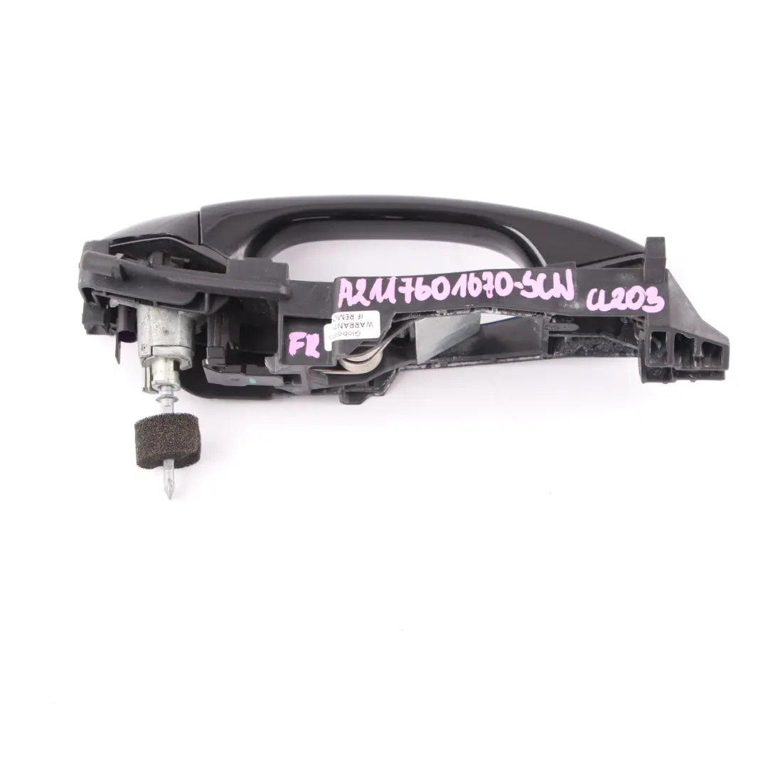 Mercedes CL203 Door Handle Grab Front Right O/S Schwarz Black - 040 - SKU rhd-A2117601670-SCW - Part number A2117601670