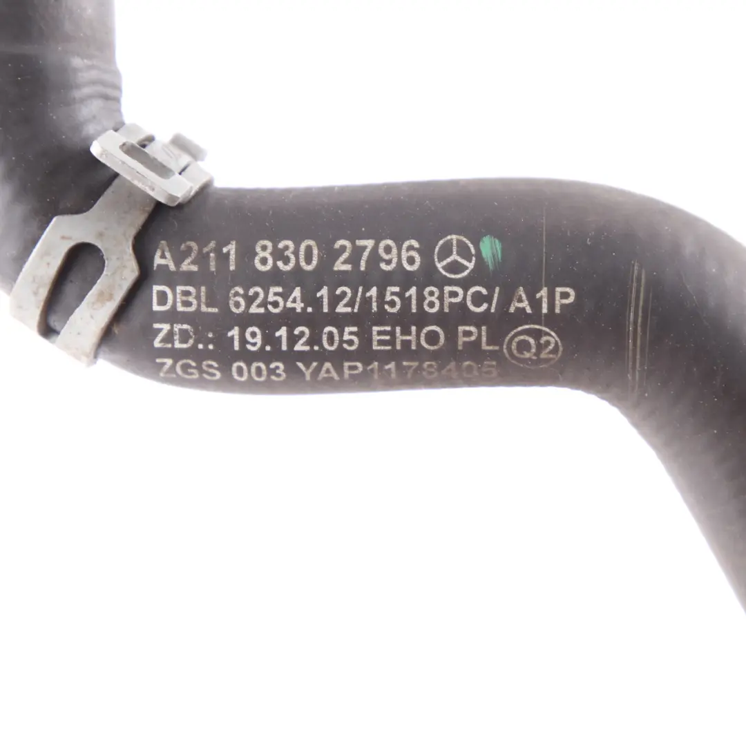 Water Hose Mercedes W211 CLS W219 Engine Coolant Cooling Pipe Line to with Part number A2118302796 Water Hose Mercedes W211 CLS W219 Engine Coolant Cooling Pipe Line - SKU rhd-A2118302796 - Part number A2118302796