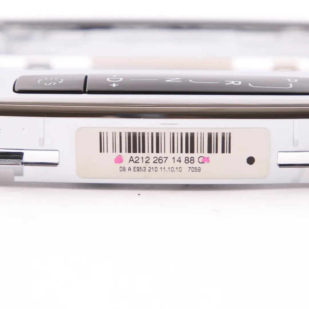 Selector Cover Mercedes W212 Trim Panel Frame Platinum Switch to Gear with Part number A2122671488 Gear Selector Cover Mercedes W212 Trim Panel Frame Platinum Switch - SKU rhd-A2122671488 - Part number A2122671488