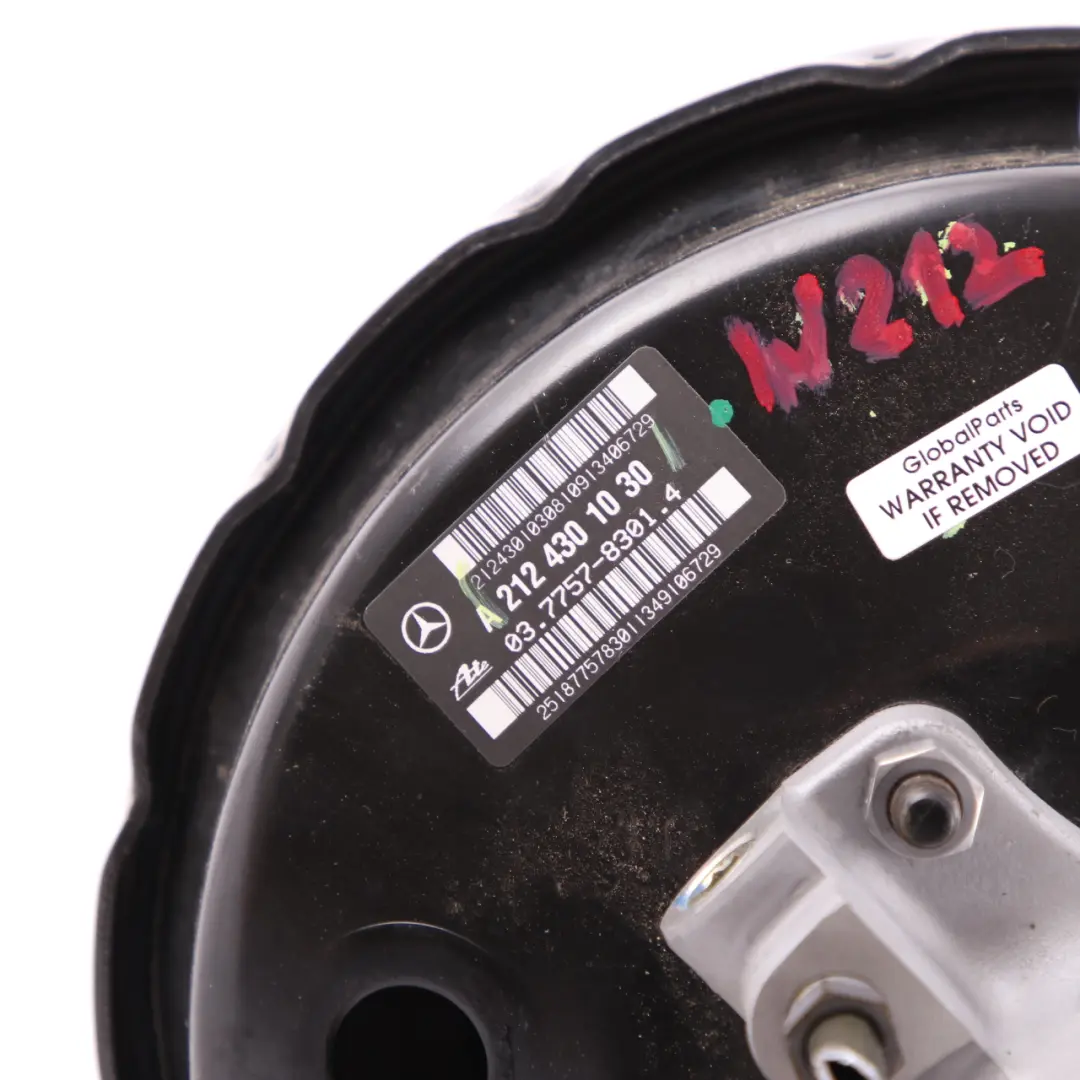  Brake Servo Mercedes W212 Booster Unit Master Cylinder - SKU rhd-A2124301030 - Part number A2124301030