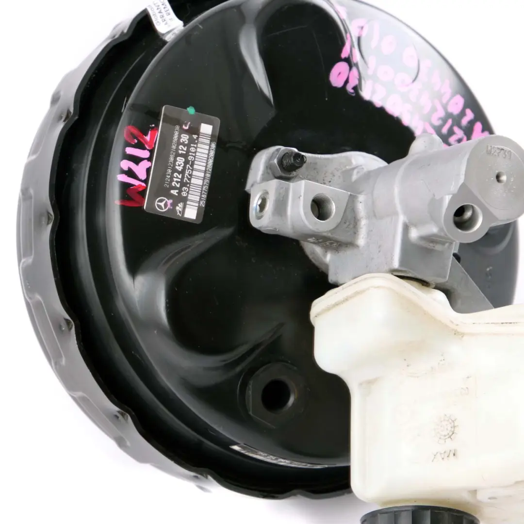  Brake Servo Mercedes W212 E-Class Booster Unit Master Cylinder - SKU rhd-A2124301230 - Part number A2124301230