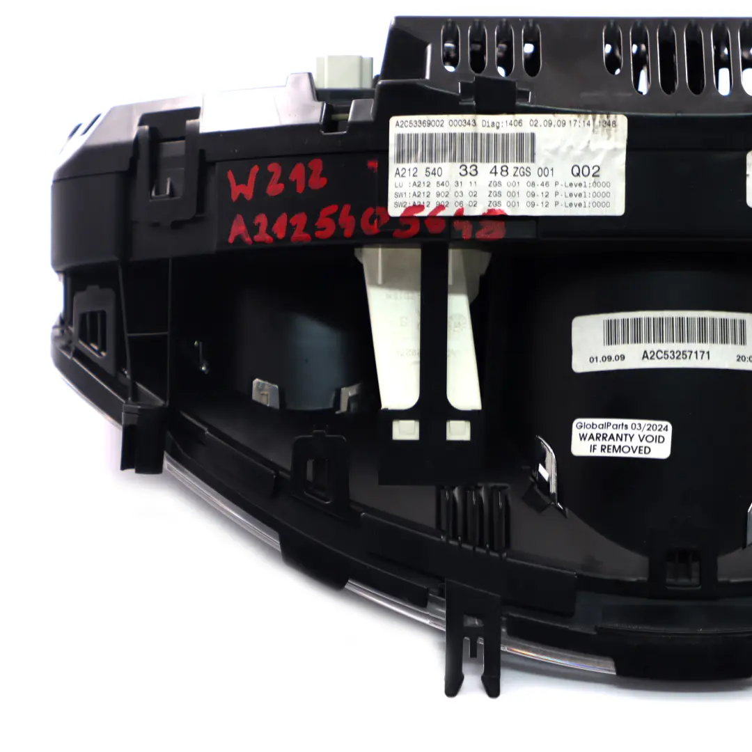 Instrument Cluster MPH Speedometer RPM Gauge to Mercedes W212 AMG with Part number A2125403348 Mercedes W212 AMG Instrument Cluster MPH Speedometer RPM Gauge - SKU rhd-A2125403348 - Part number A2125403348