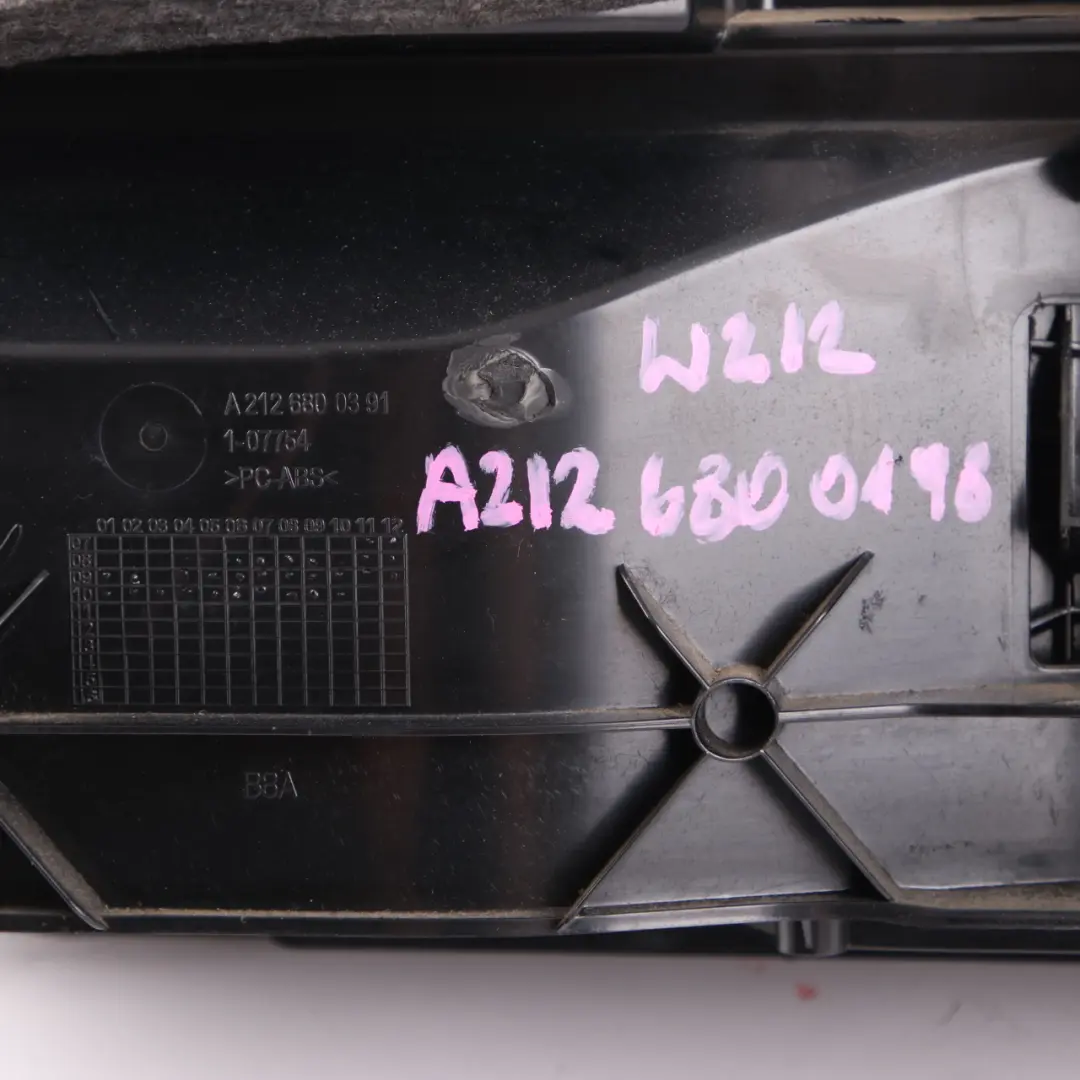  Glove Box Mercedes W212 Storage Compartment Dash Cover Black A2126800391 - SKU rhd-A2126800198 - Part number A2126800198