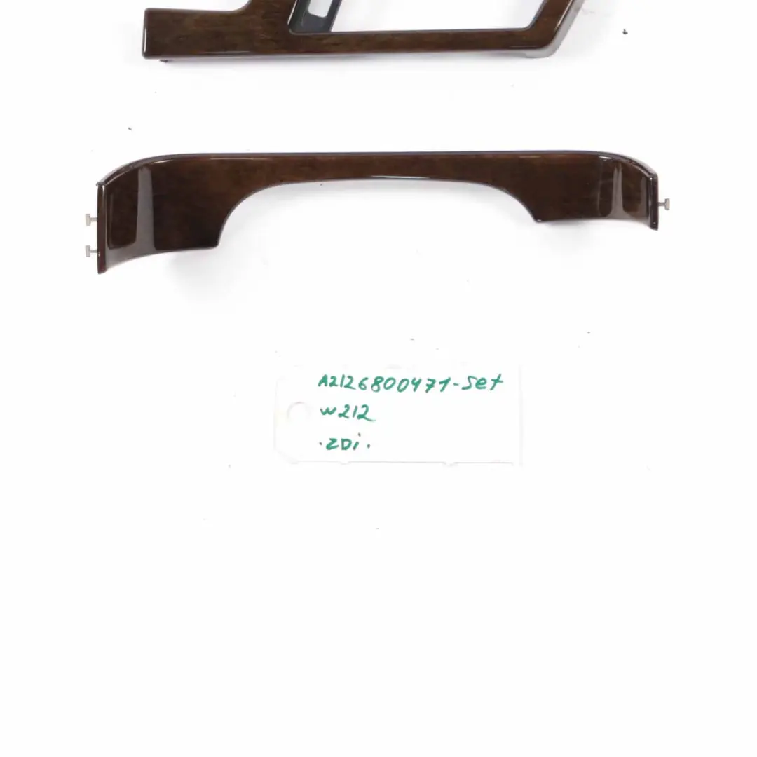 Mercedes W212 Dashboard Strip Trims Dash Cover Set Eucalyptus Wood - SKU rhd-A2126800471-1 - Part number A2126800471