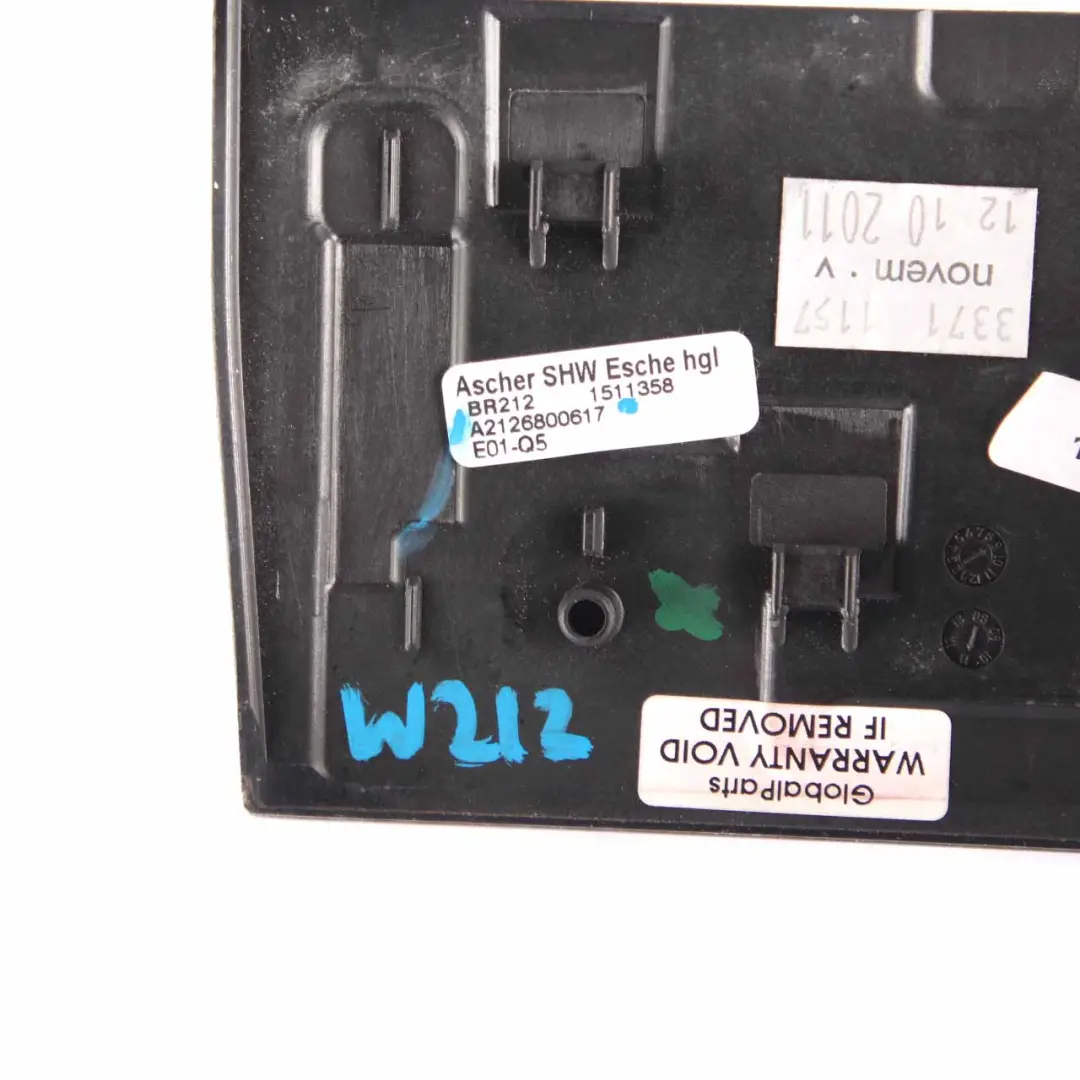 Mercedes W212 Cache De Console Centrale Avant En Placage Bois Noir - SKU A2126800617 - Numéro de pièce A2126800617