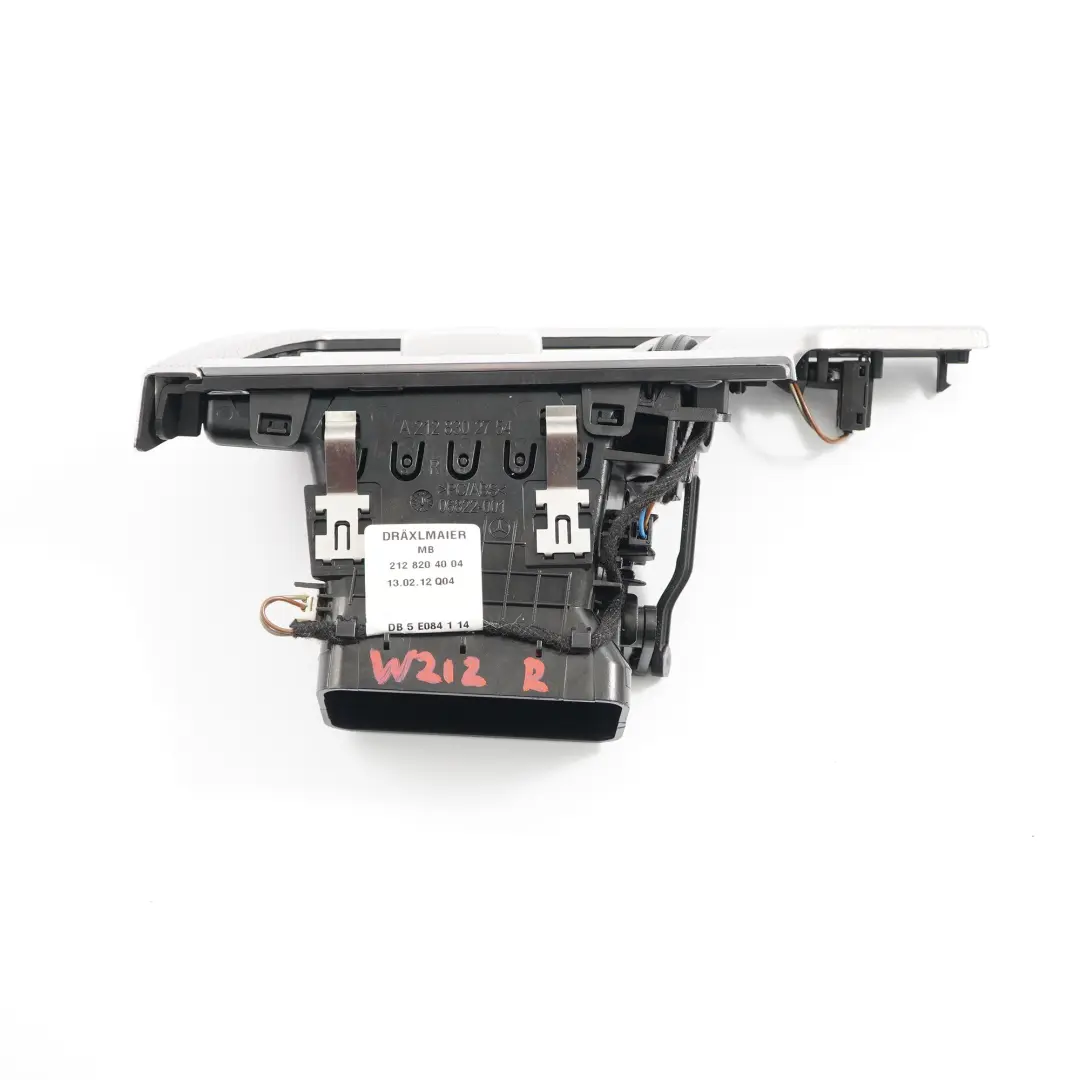 Dashboard Air Vent Mercedes W212 Trim Cover Right O/S Frame Alu to with Part number A2126801727 Dashboard Air Vent Mercedes W212 Trim Cover Right O/S Frame Alu - SKU rhd-A2126801727 - Part number A2126801727