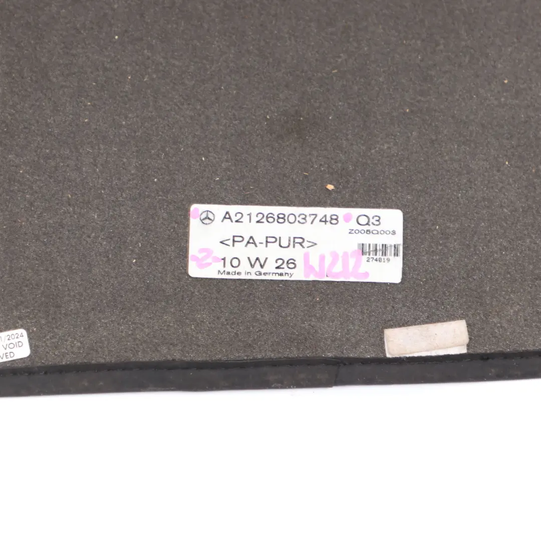 Mercedes W212 Floor Mats Set AMG Interior Front Rear Cover Black - SKU rhd-A2126803748 - Part number A2126803748