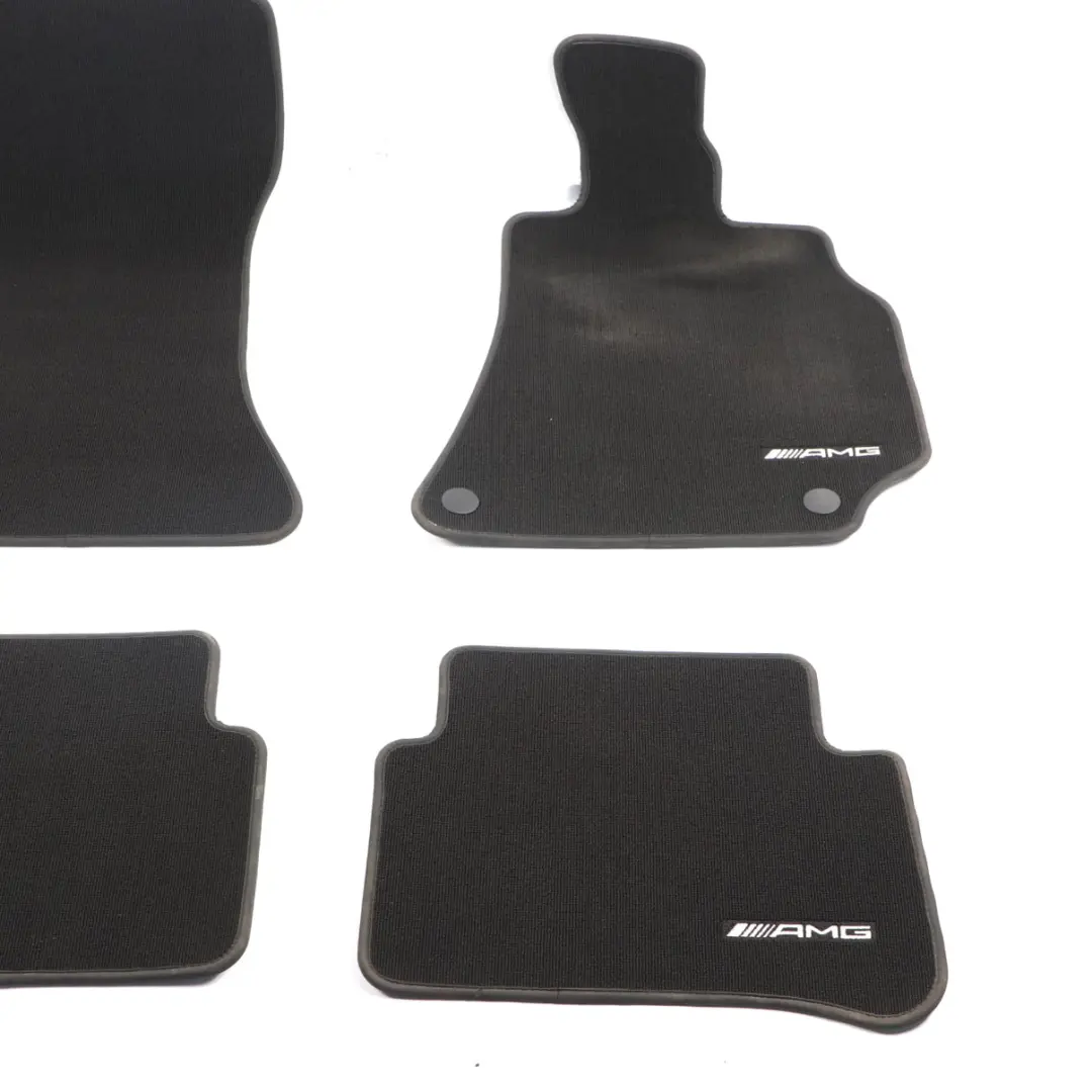 Mercedes W212 Floor Mats Set AMG Interior Front Rear Cover Black - SKU rhd-A2126803748 - Part number A2126803748