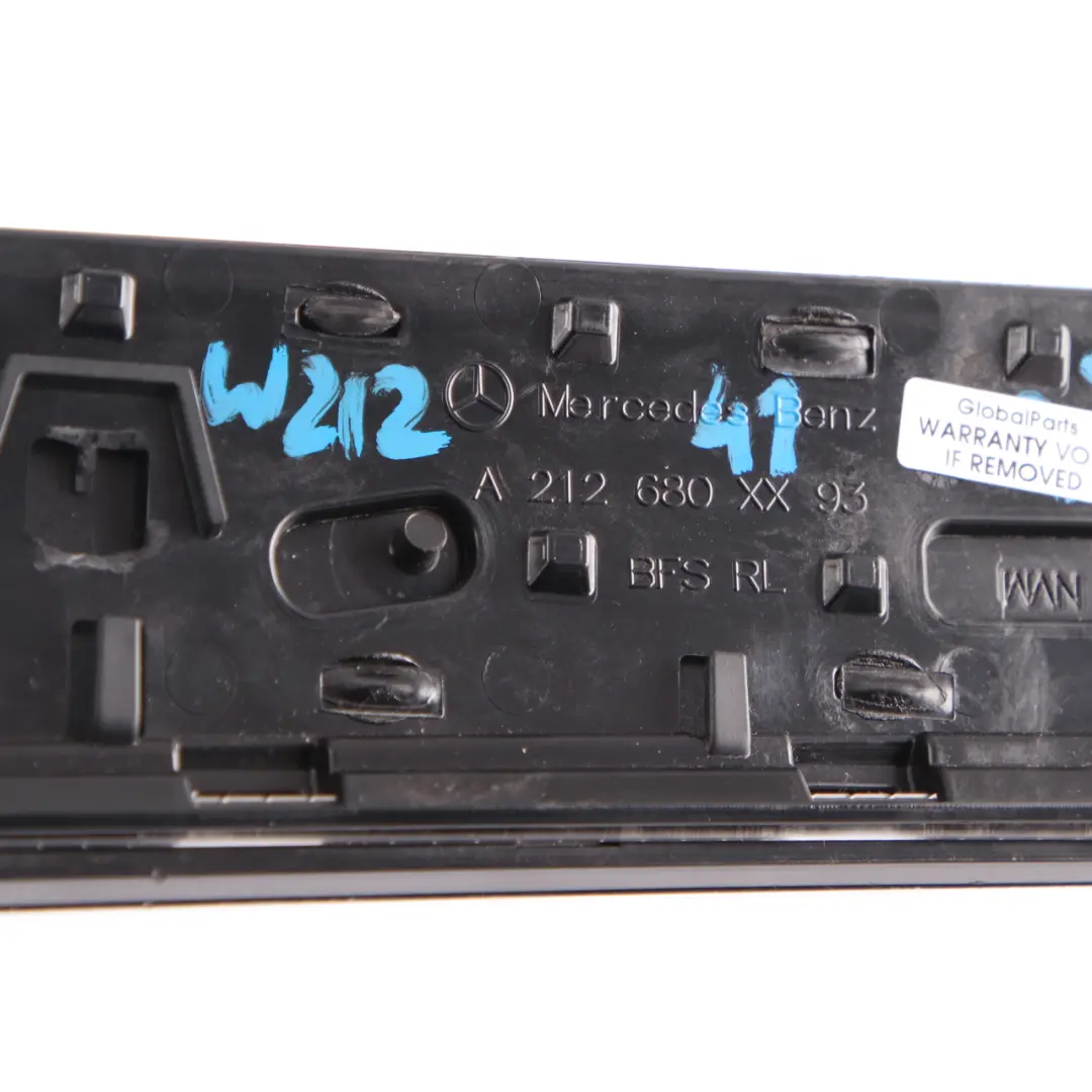  Dashboard Trim Cover Mercedes W212 Left N/S Vent High-Gloss Black - SKU rhd-A2126804193 - Part number A2126804193