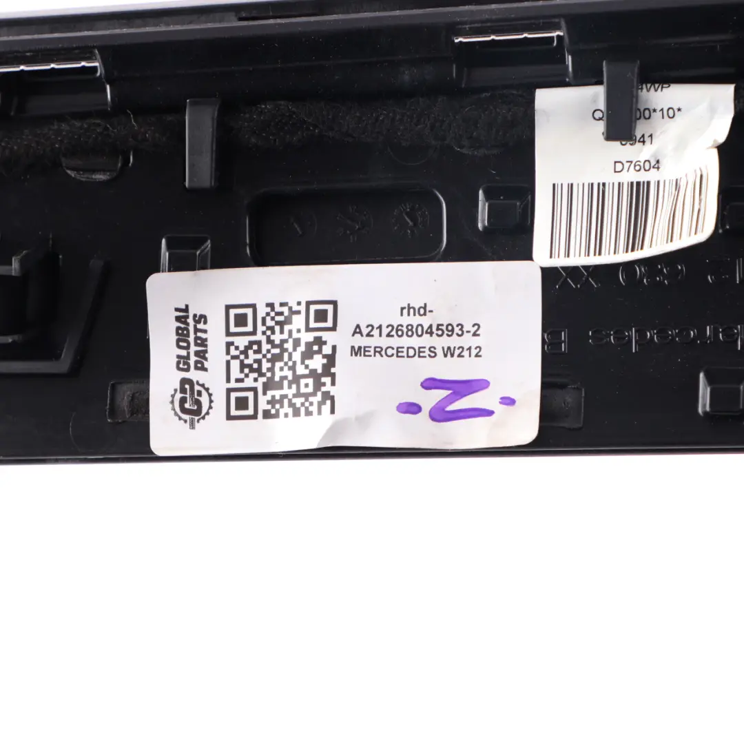 Dashboard Trim Vent Cover Left N/S Aluminium to Mercedes W212 with Part number A2126804593 Mercedes W212 Dashboard Trim Vent Cover Left N/S Aluminium - SKU rhd-A2126804593-2 - Part number A2126804593