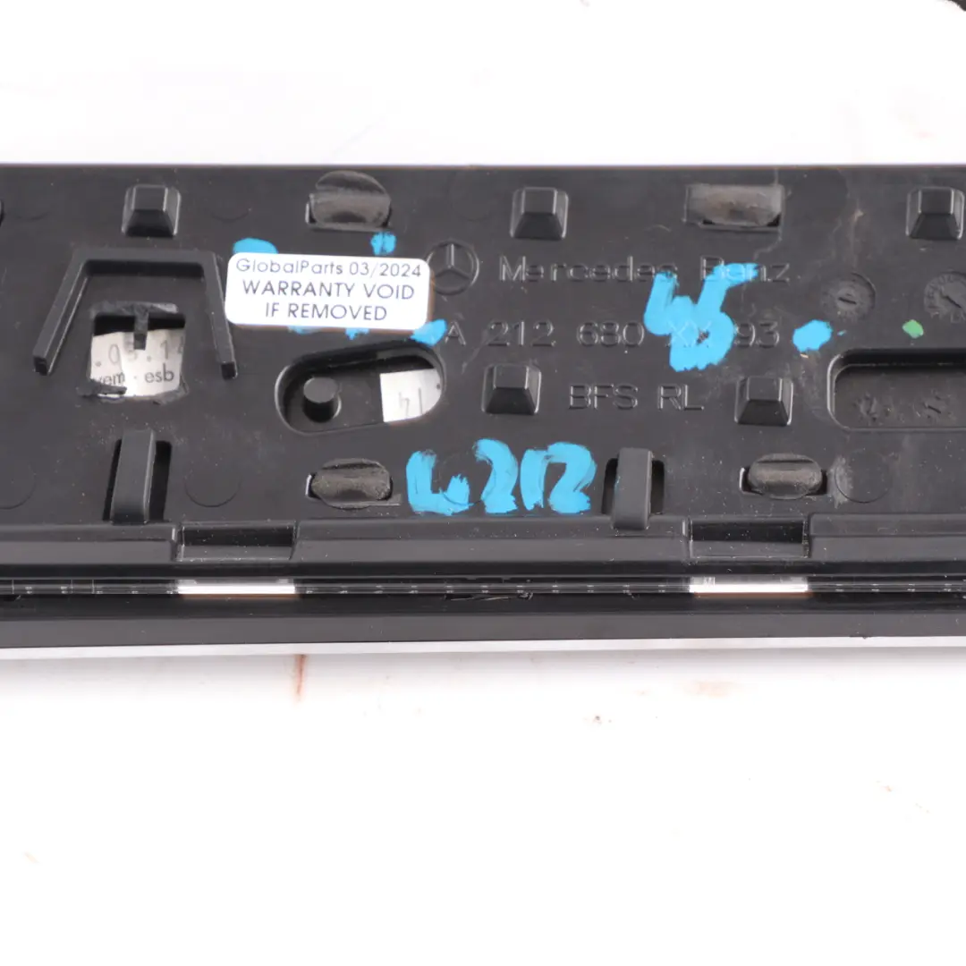 Mercedes W212 Dashboard Trim Vent Cover Left N/S Dark Aluminium - SKU rhd-A2126804593 - Part number A2126804593