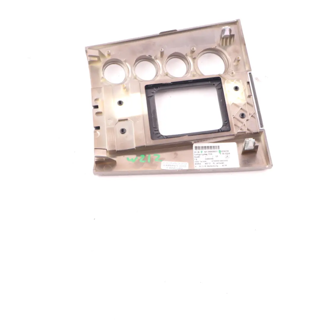 Trim Mercedes W212 Center Console Shift Mechanism Cover Panel Black to with Part number A2126808507 Trim Mercedes W212 Center Console Shift Mechanism Cover Panel Black - SKU rhd-A2126808507 - Part number A2126808507