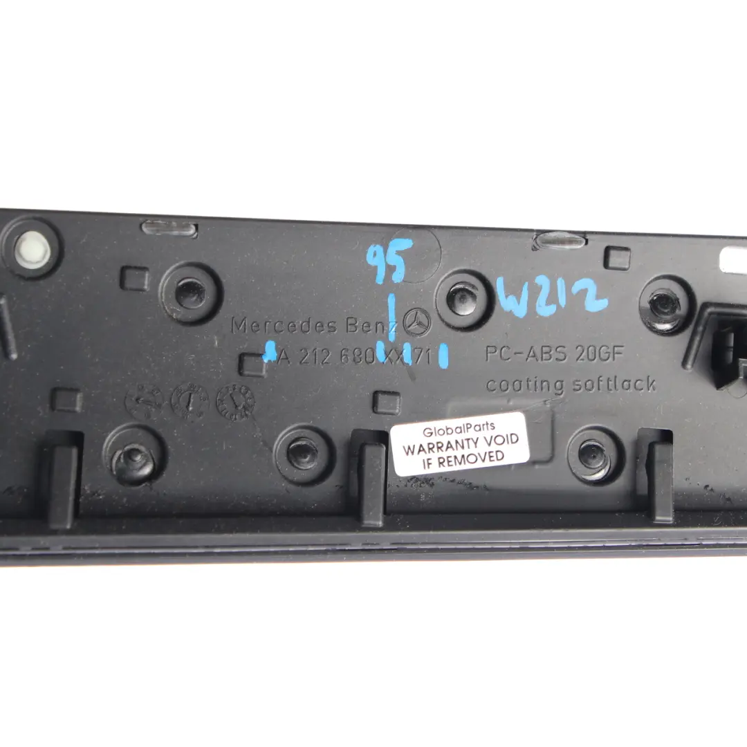 Mercedes W212 Dashboard Trim Cover Interior Panel Wood Black Veneer - SKU rhd-A2126809571 - Part number A2126809571