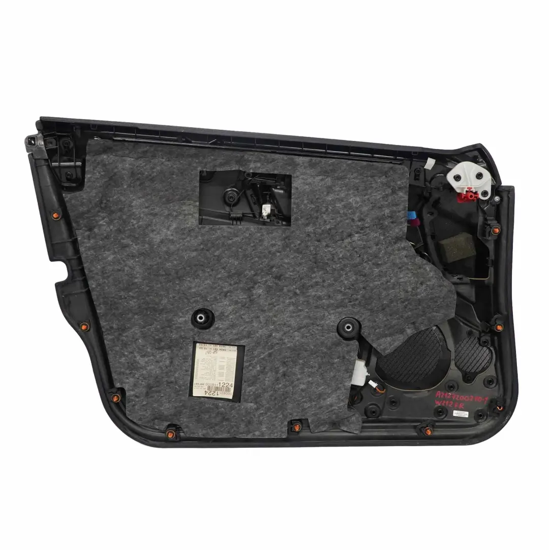 Door Card Front Right O/S Trim Panel Black Leather Nappa to Mercedes W212 with Part number A2127200270 Mercedes W212 Door Card Front Right O/S Trim Panel Black Leather Nappa - SKU rhd-A2127200270-1 - Part number A2127200270