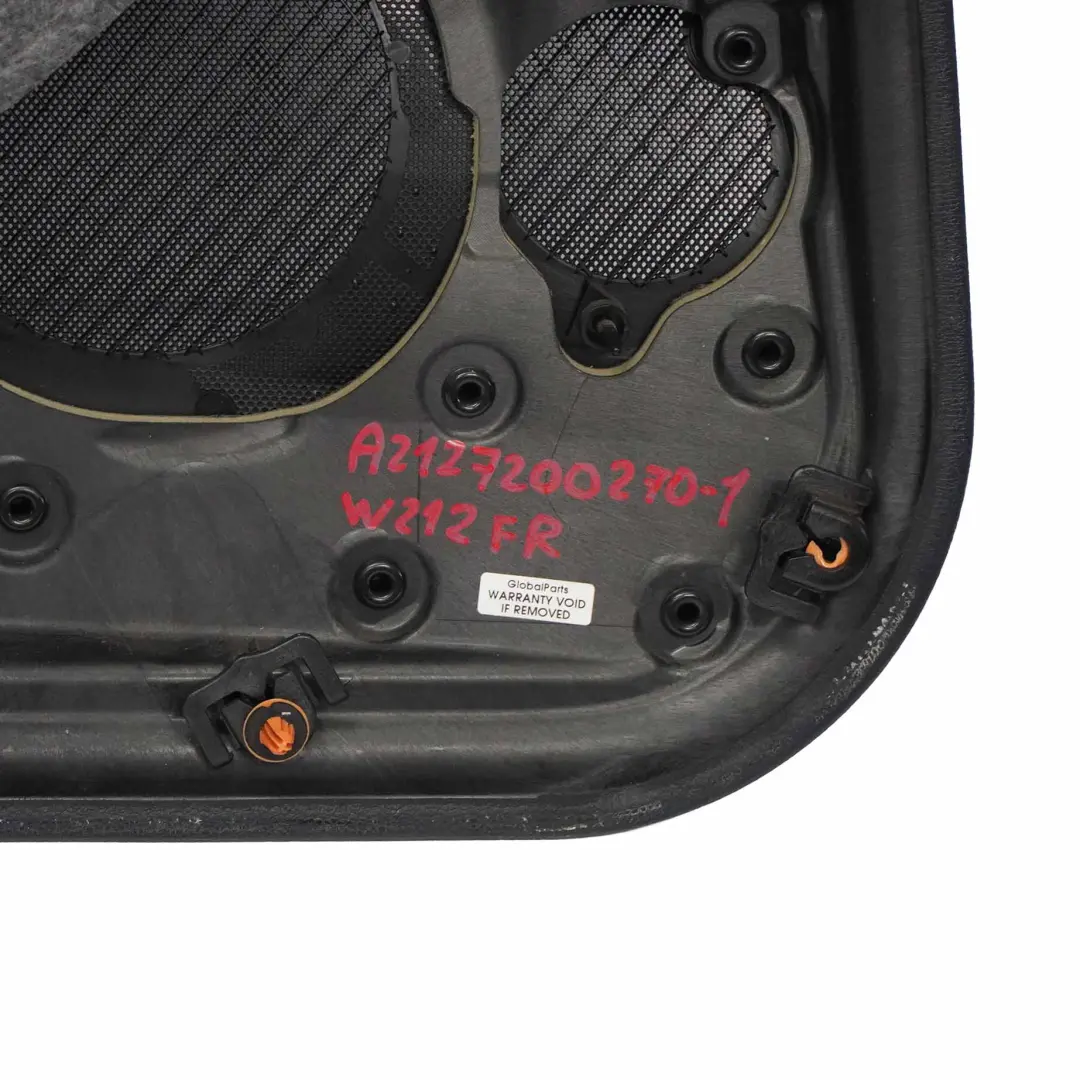 Door Card Front Right O/S Trim Panel Black Leather Nappa to Mercedes W212 with Part number A2127200270 Mercedes W212 Door Card Front Right O/S Trim Panel Black Leather Nappa - SKU rhd-A2127200270-1 - Part number A2127200270