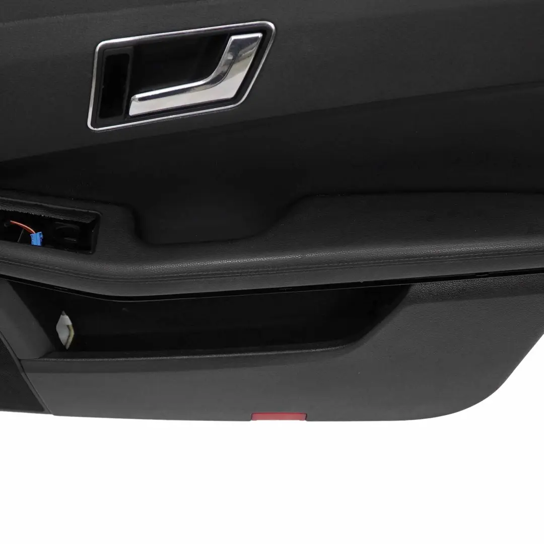 Mercedes W212 Door Card Front Right O/S Trim Panel Black Leather Nappa - SKU rhd-A2127200270-1 - Part number A2127200270