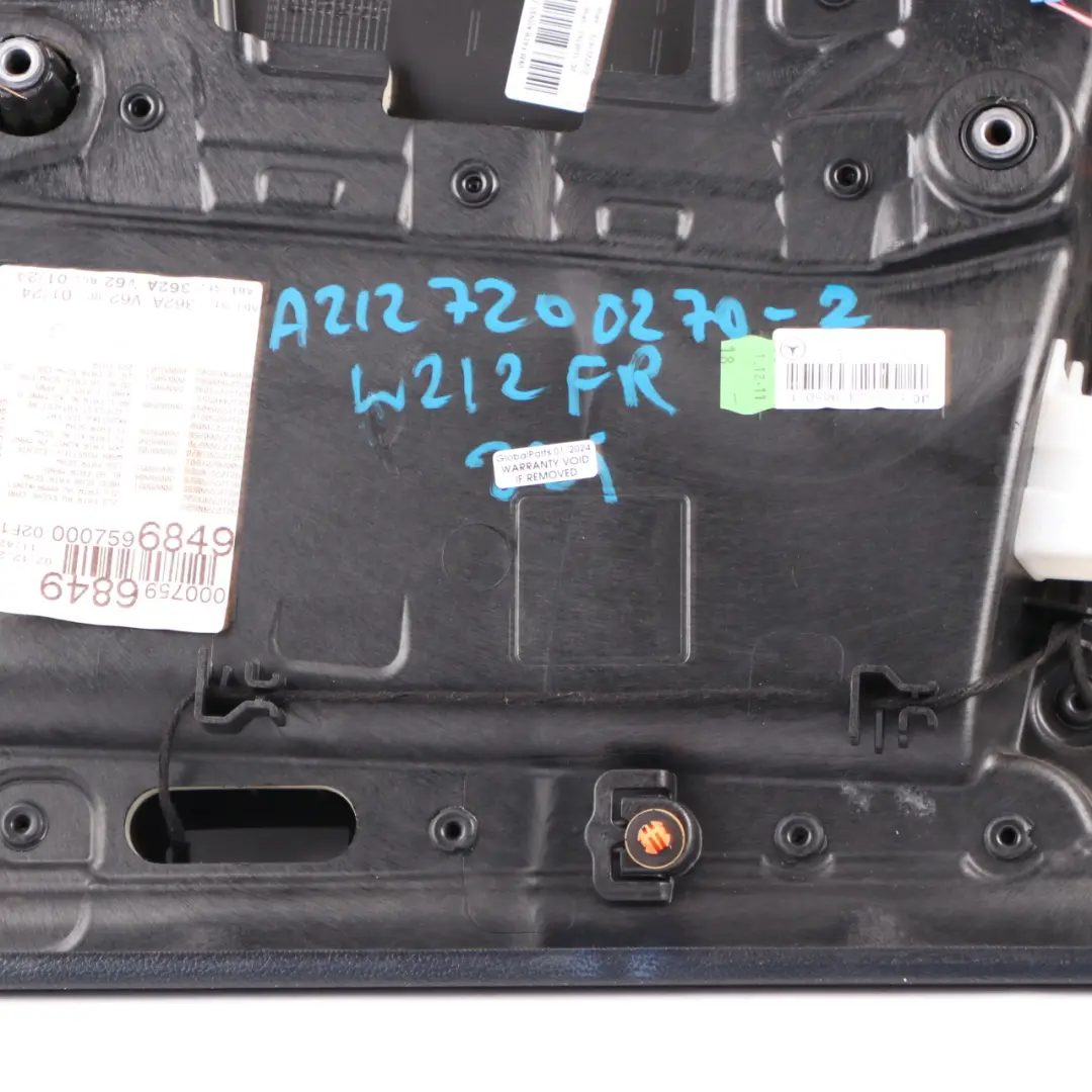 Mercedes W212 Door Card Front Right O/S Trim Panel Leather Nappa Brown - SKU rhd-A2127200270-2 - Part number A2127200270