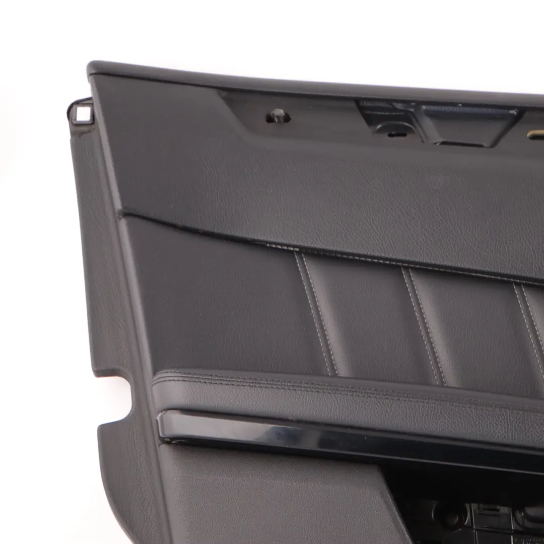 Mercedes W212 Door Card Front Left N/S Trim Panel Black Leather Anthracite - SKU rhd-A2127200362 - Part number A2127200362