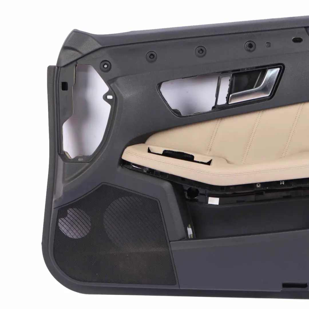 Door Card Front Right O/S Trim Panel Black Beige Leather to Mercedes W212 with Part number A2127200470 Mercedes W212 Door Card Front Right O/S Trim Panel Black Beige Leather - SKU rhd-A2127200470 - Part number A2127200470