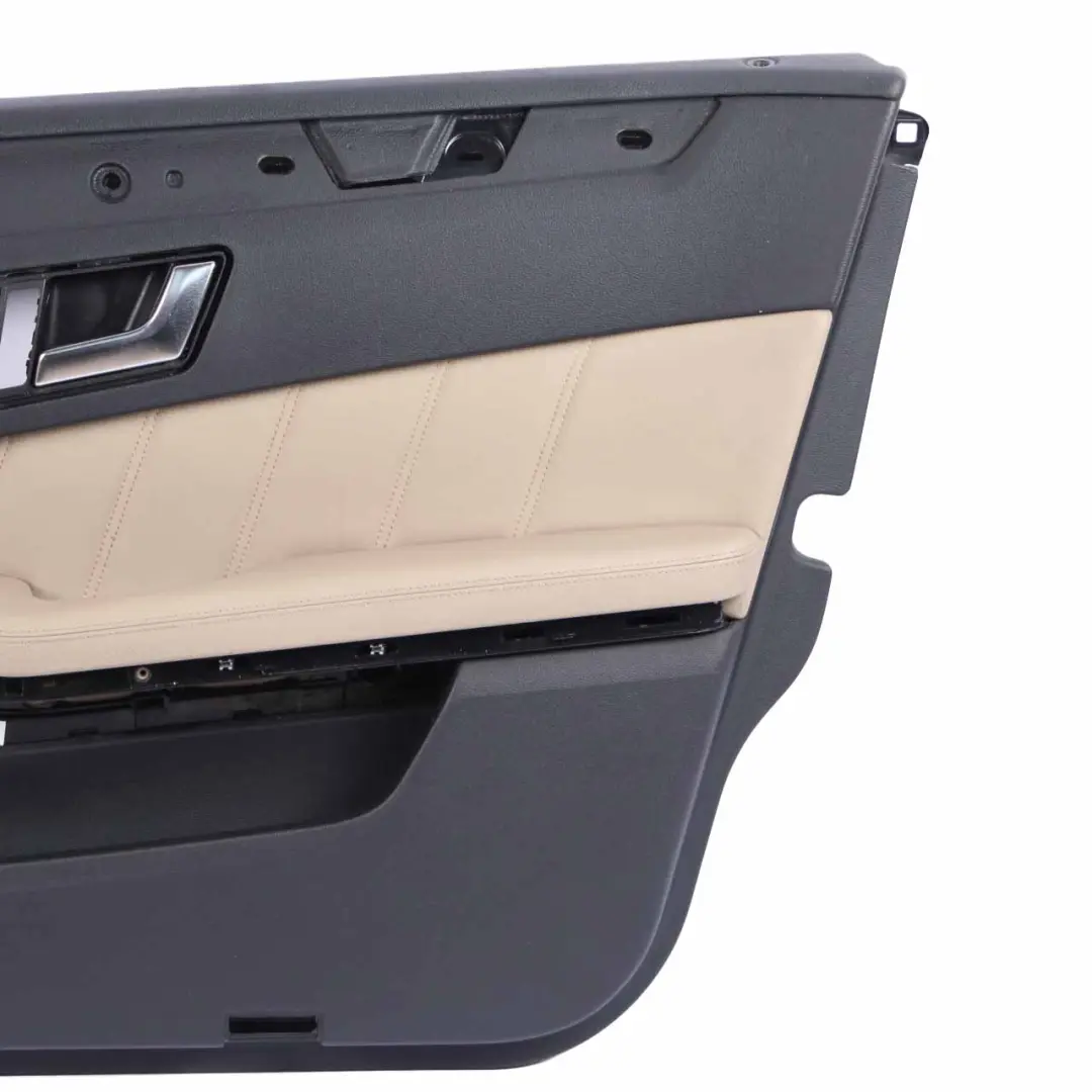 Mercedes W212 Door Card Front Right O/S Trim Panel Black Beige Leather - SKU rhd-A2127200470 - Part number A2127200470