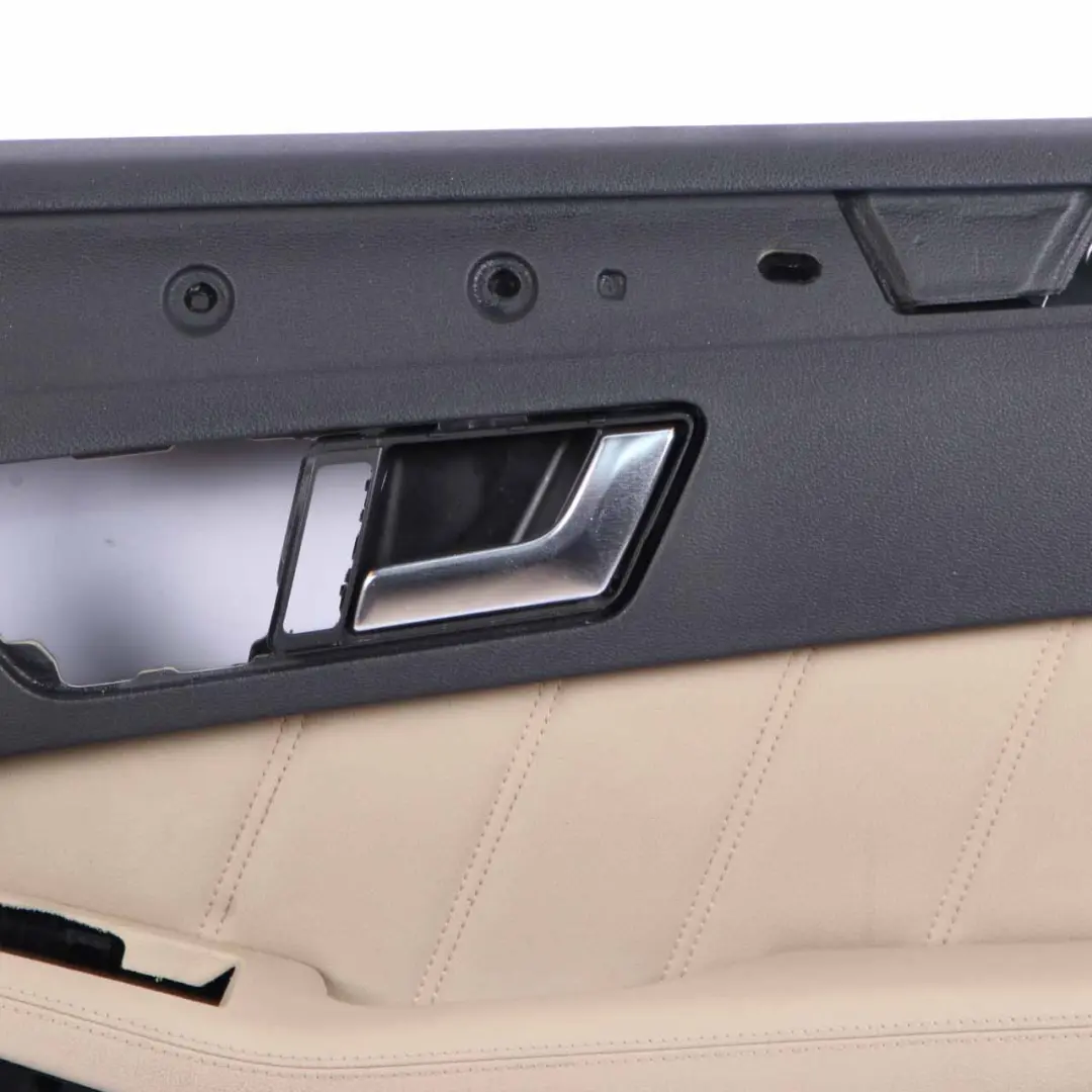 Door Card Front Right O/S Trim Panel Black Beige Leather to Mercedes W212 with Part number A2127200470 Mercedes W212 Door Card Front Right O/S Trim Panel Black Beige Leather - SKU rhd-A2127200470 - Part number A2127200470
