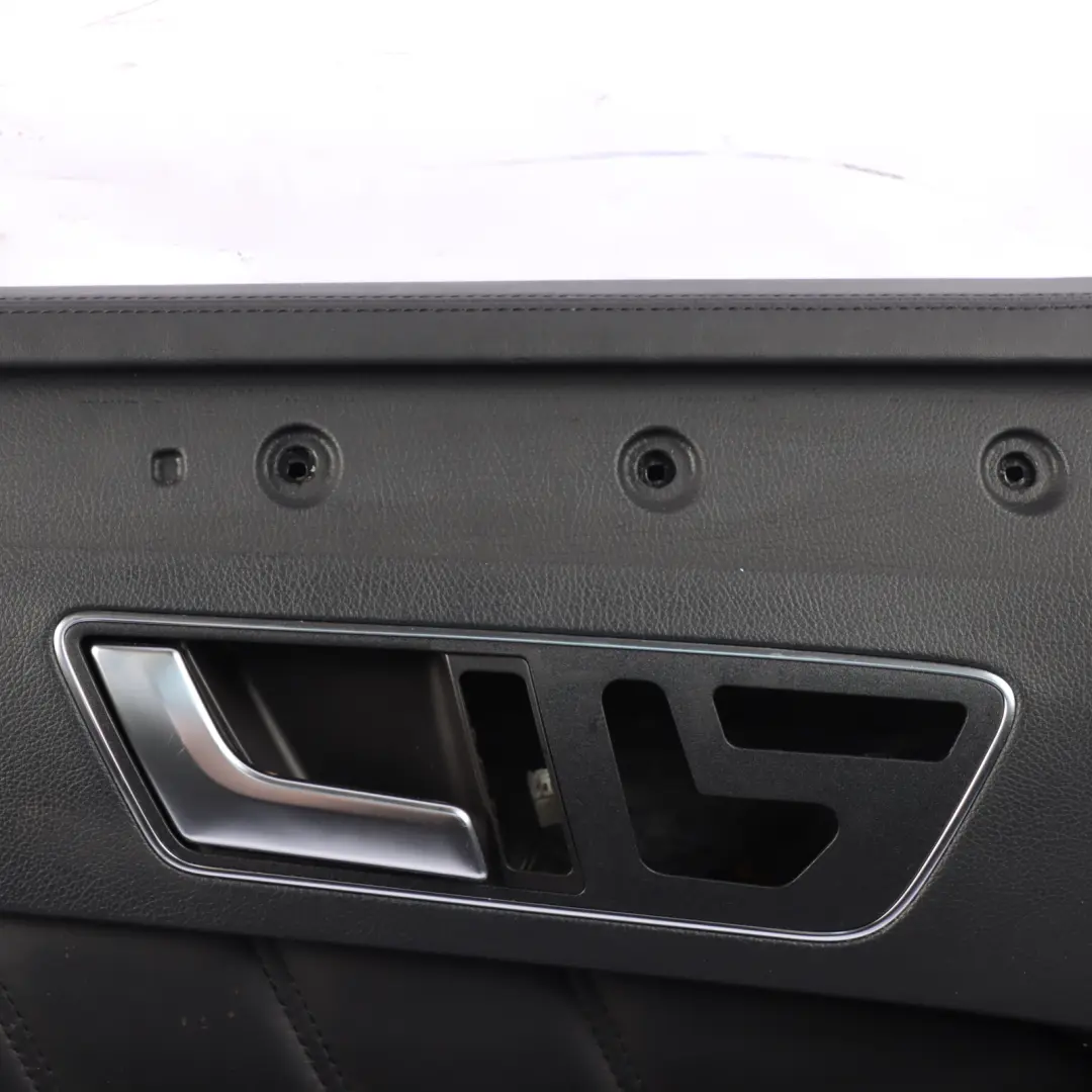 Mercedes W212 Door Card Cover Front Left N/S Trim Panel Black Leather - SKU rhd-A2127201362 - Part number A2127201362