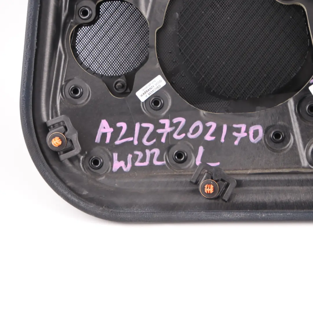 Door Card Front Left N/S Trim Panel Black Leather White Seam to Mercedes W212 with Part number A2127202170 Mercedes W212 Door Card Front Left N/S Trim Panel Black Leather White Seam - SKU rhd-A2127202170 - Part number A2127202170