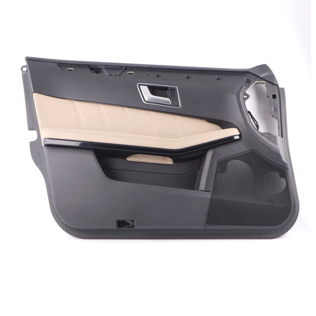 Mercedes W212 Door Card Front Left N/S Trim Panel Black Leather White Seam - SKU rhd-A2127202170 - Part number A2127202170