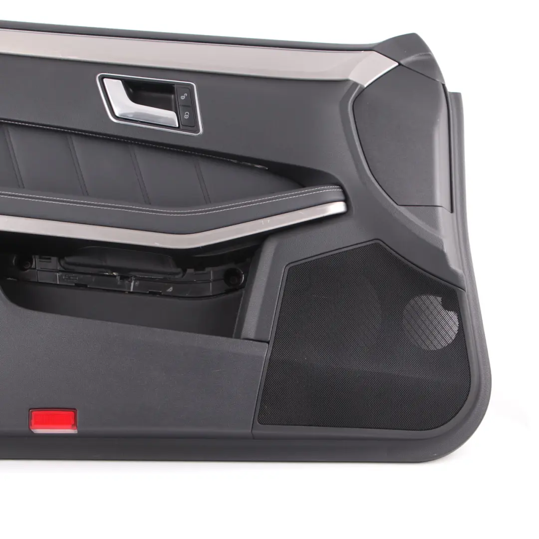 Door Card Front Left N/S Trim Panel Black Leather White Seam to Mercedes W212 with Part number A2127202170 Mercedes W212 Door Card Front Left N/S Trim Panel Black Leather White Seam - SKU rhd-A2127202170 - Part number A2127202170