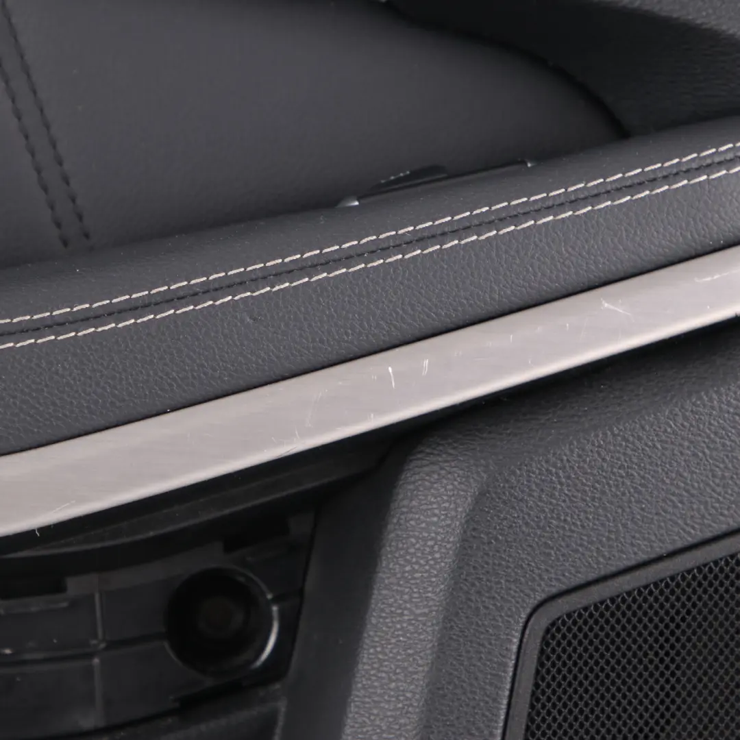 Mercedes W212 Door Card Front Left N/S Trim Panel Black Leather White Seam - SKU rhd-A2127202170 - Part number A2127202170