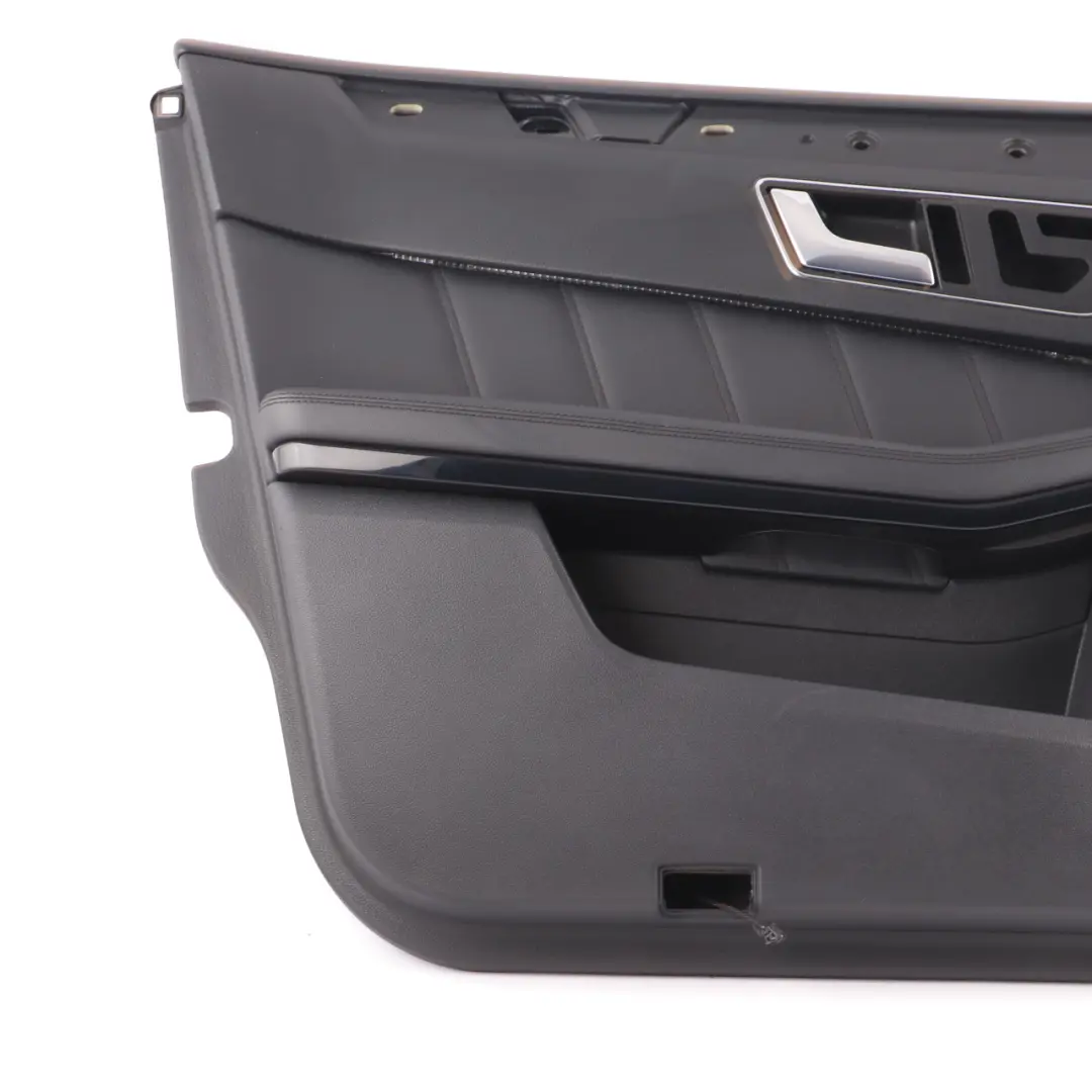 Door Card Front Left N/S Trim Panel Covering Black Leather to Mercedes W212 with Part number A2127202370 Mercedes W212 Door Card Front Left N/S Trim Panel Covering Black Leather - SKU rhd-A2127202370-1 - Part number A2127202370
