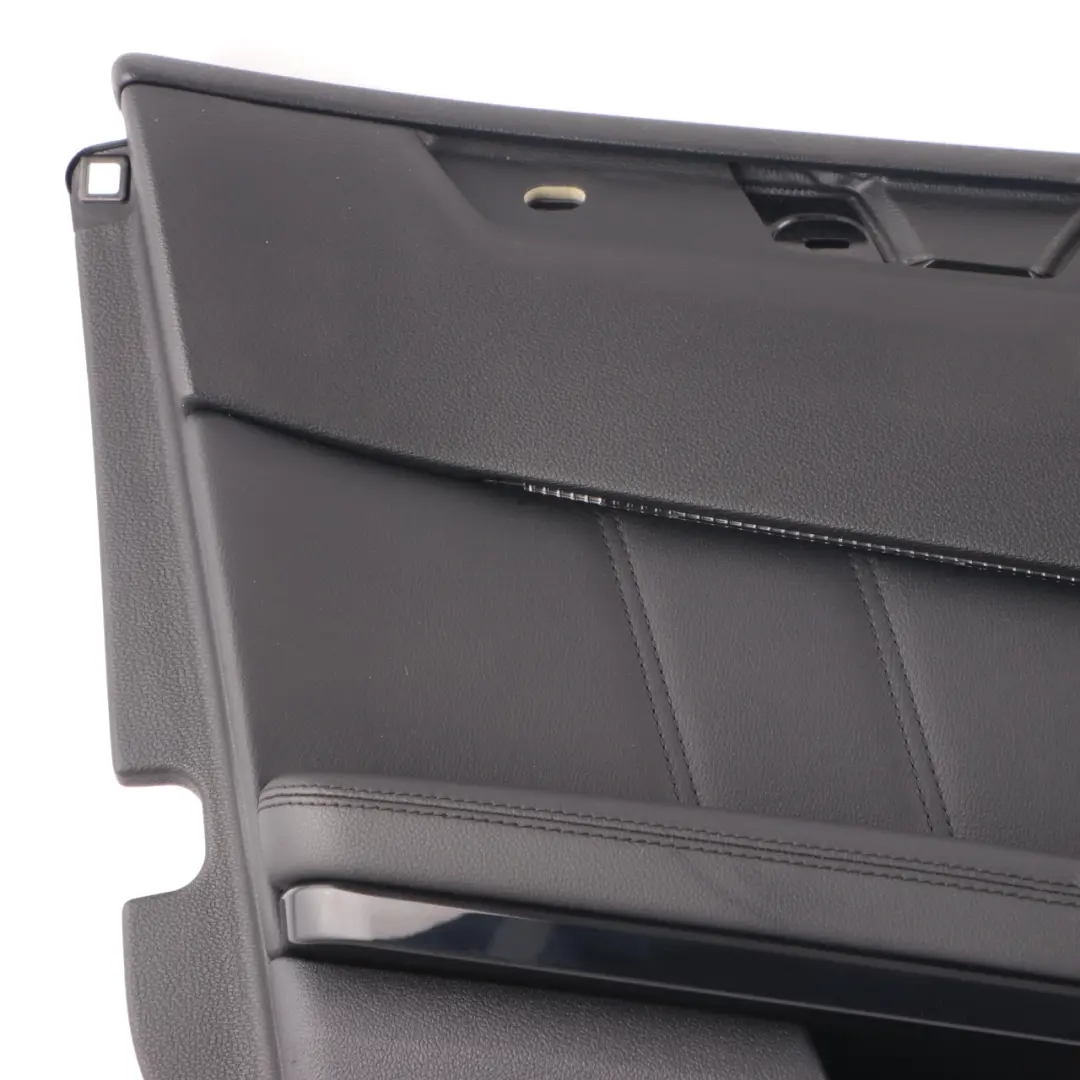 Door Card Front Left N/S Trim Panel Covering Black Leather to Mercedes W212 with Part number A2127202370 Mercedes W212 Door Card Front Left N/S Trim Panel Covering Black Leather - SKU rhd-A2127202370-1 - Part number A2127202370