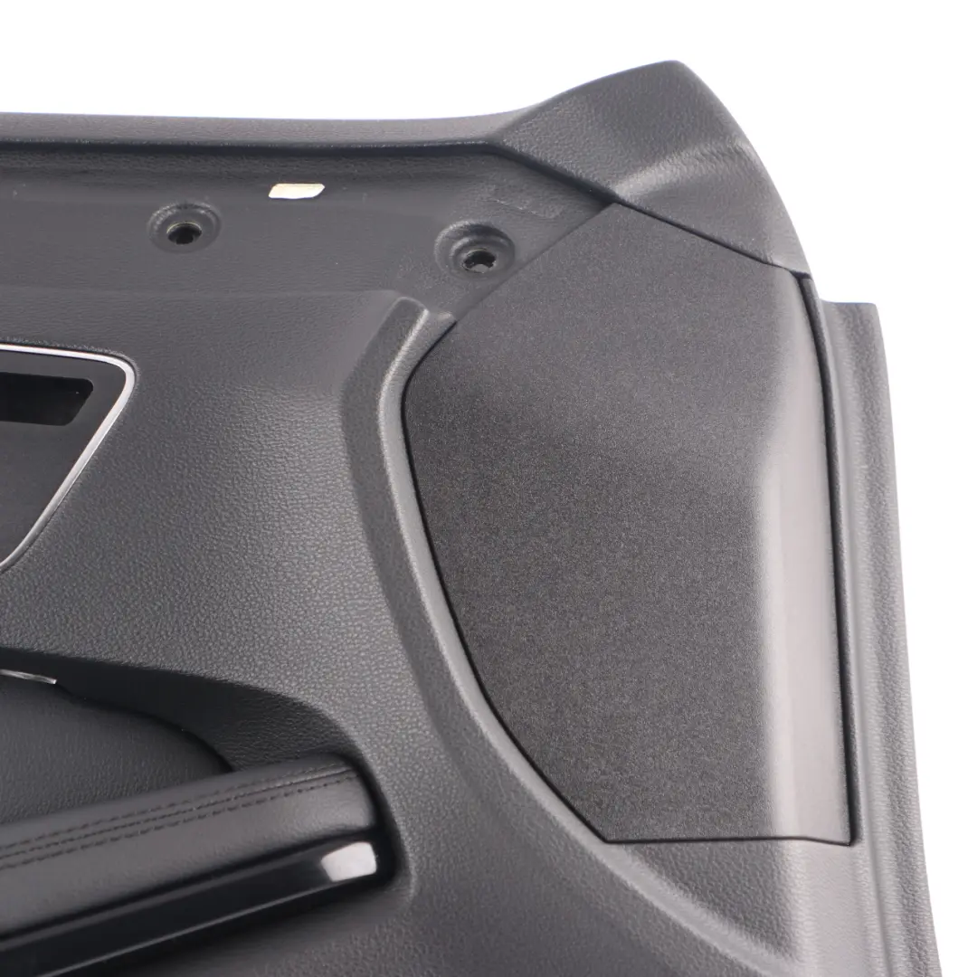 Mercedes W212 Door Card Front Left N/S Trim Panel Covering Black Leather - SKU rhd-A2127202370-1 - Part number A2127202370
