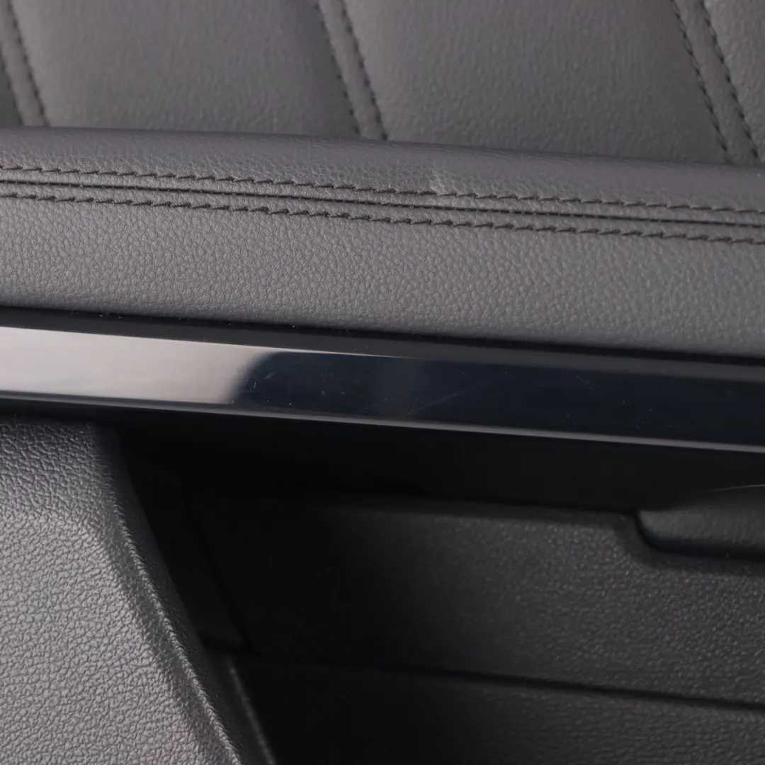 Door Card Front Left N/S Trim Panel Covering Black Leather to Mercedes W212 with Part number A2127202370 Mercedes W212 Door Card Front Left N/S Trim Panel Covering Black Leather - SKU rhd-A2127202370-1 - Part number A2127202370