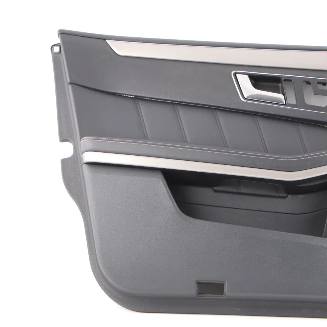 Door Card Front Left N/S Trim Panel Black Leather to Mercedes W212 with Part number A2127202370 Mercedes W212 Door Card Front Left N/S Trim Panel Black Leather - SKU rhd-A2127202370 - Part number A2127202370