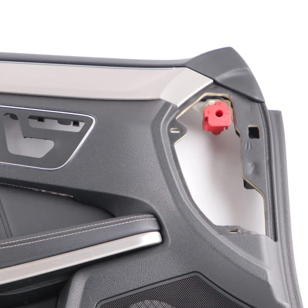 Mercedes W212 Door Card Front Left N/S Trim Panel Black Leather - SKU rhd-A2127202370 - Part number A2127202370