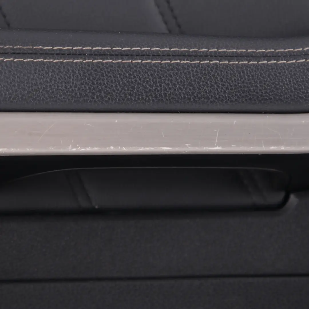 Mercedes W212 Door Card Front Left N/S Trim Panel Black Leather - SKU rhd-A2127202370 - Part number A2127202370