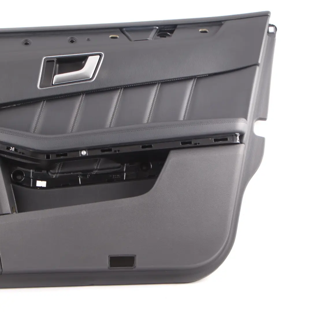 Mercedes W212 Door Card Front Right O/S Door Trim Panel Black Leather - SKU rhd-A2127209870-1 - Part number A2127209870