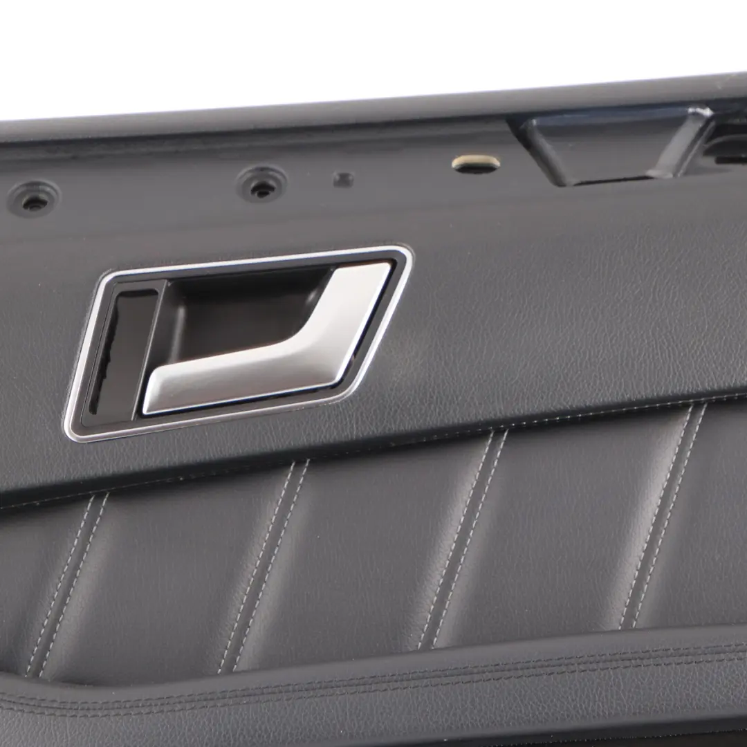 Mercedes W212 Door Card Front Right O/S Door Trim Panel Black Leather - SKU rhd-A2127209870-1 - Part number A2127209870